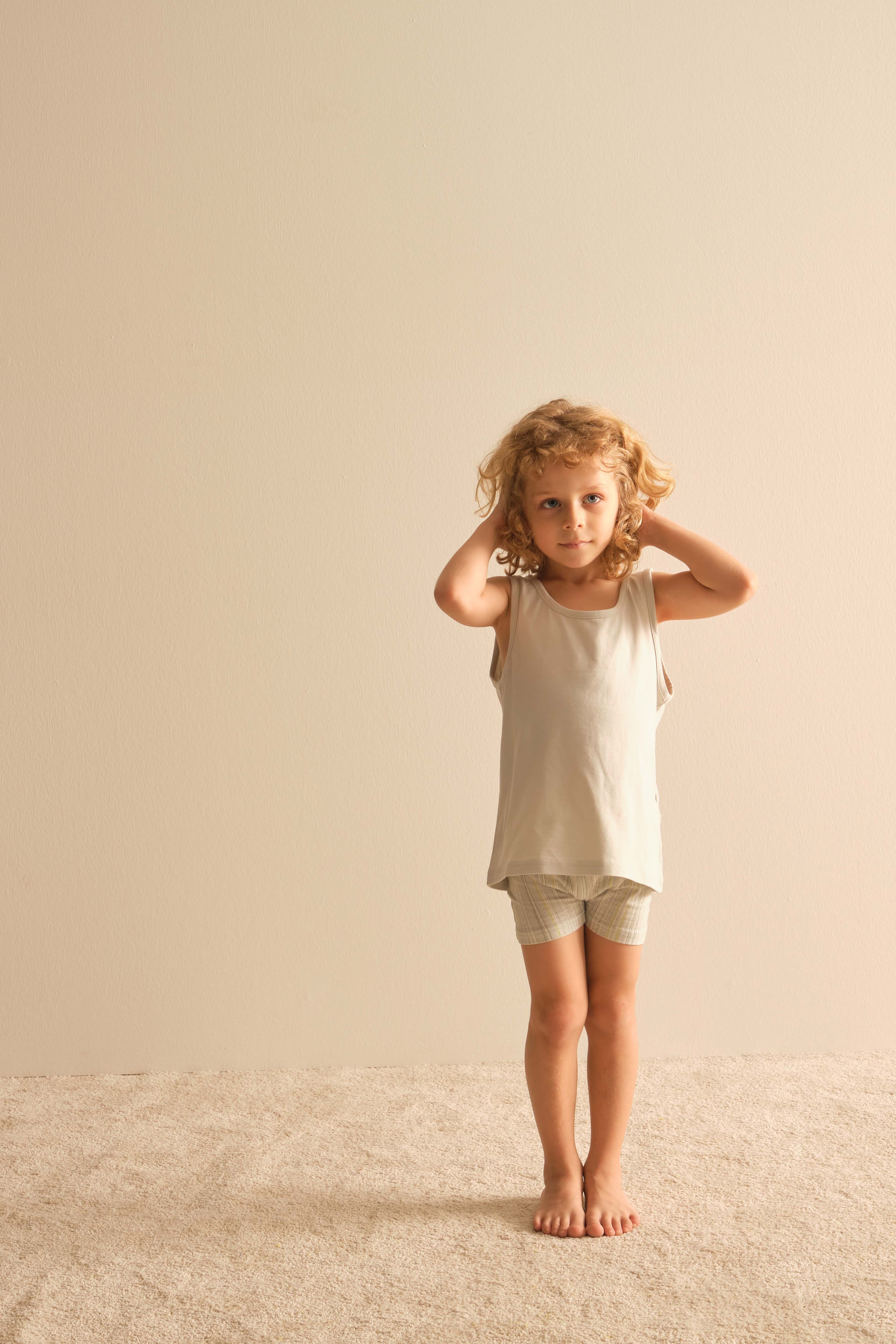 Kids' Grey Cotton Boxer — view 4