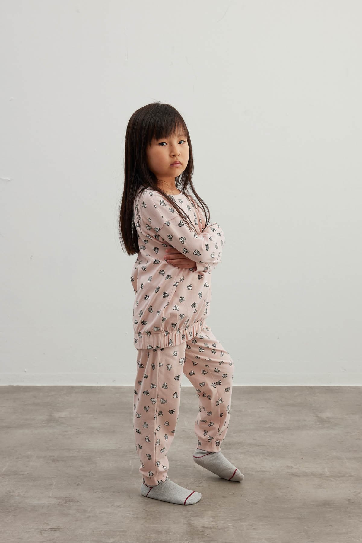 Kids' Pink Printed Cotton Pajama Set — view 3