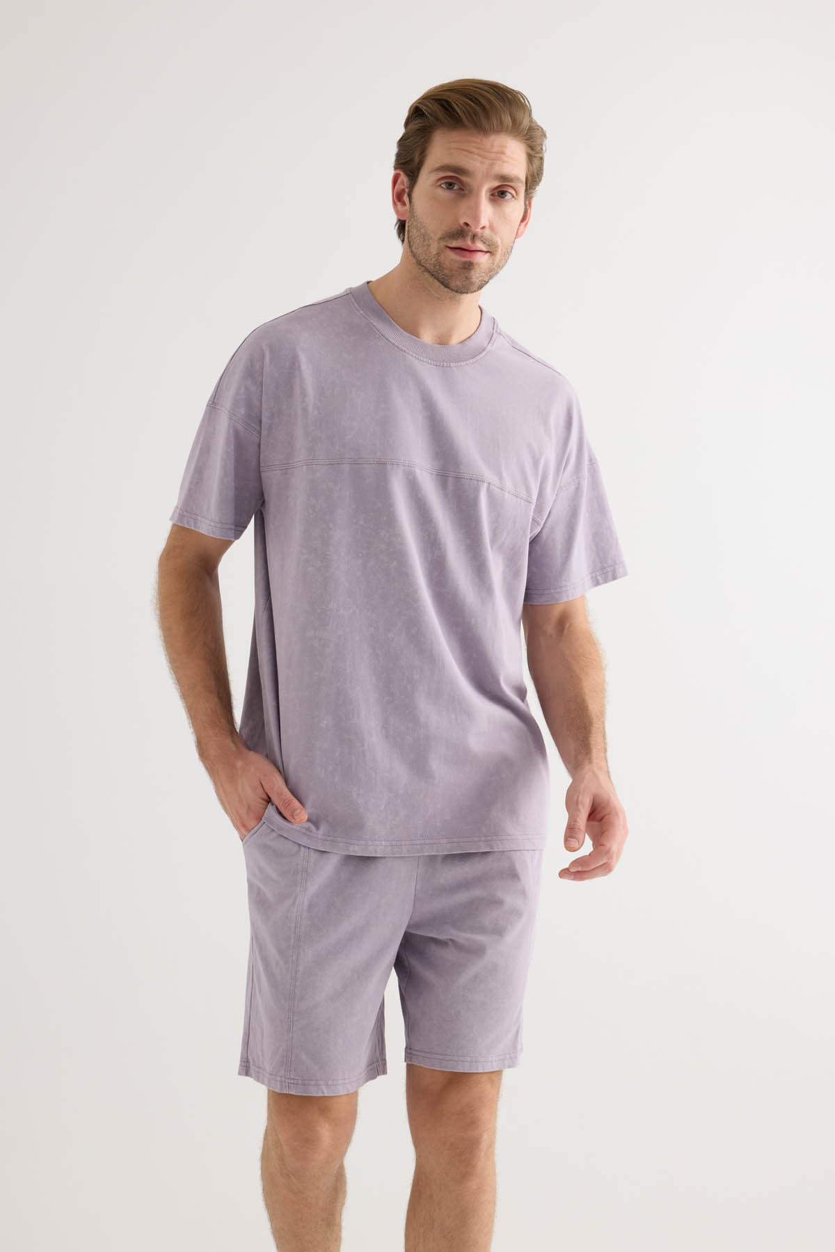 Men's Lilac Cotton Tee — view 1