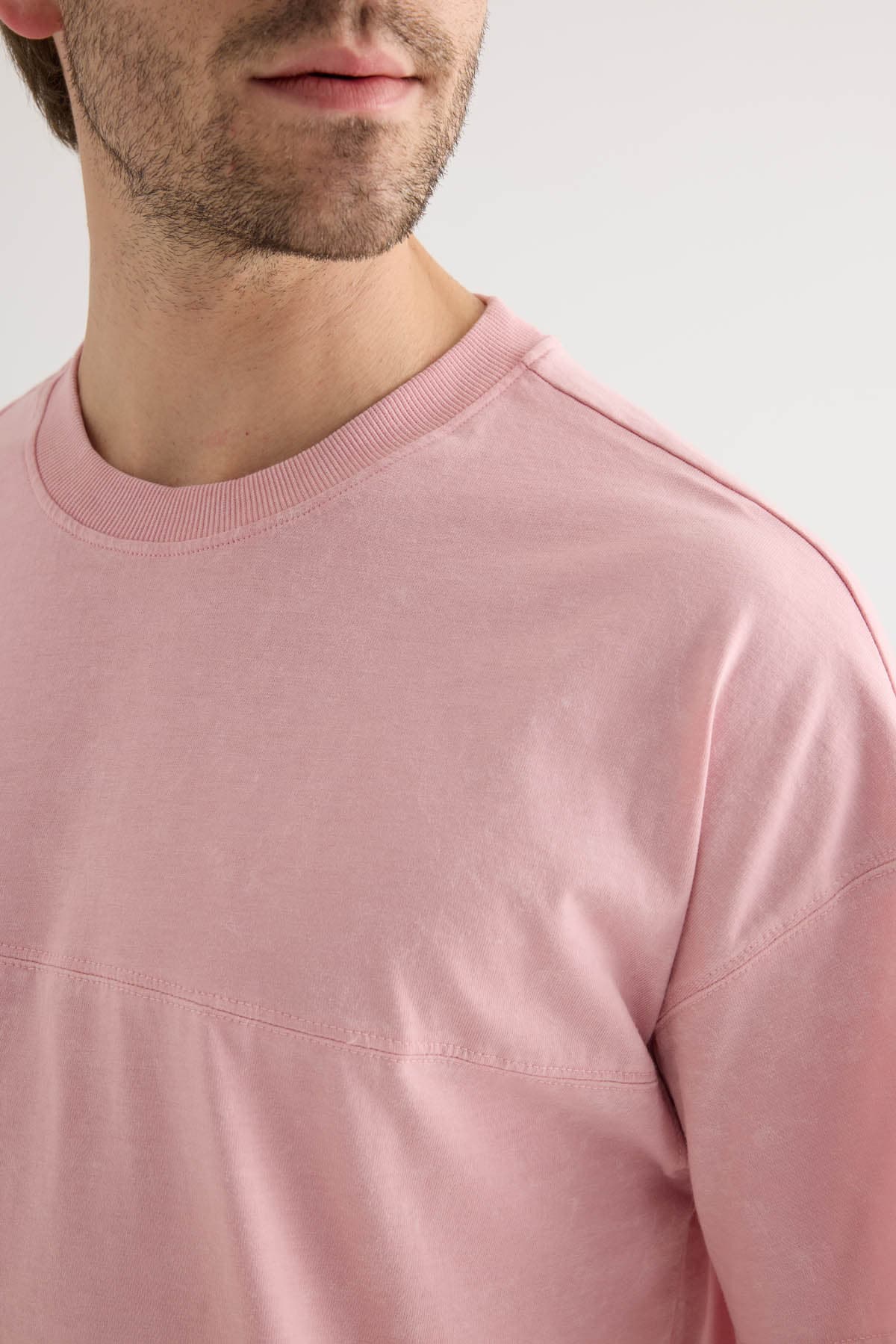 Men's Pink Cotton Tee — view 1