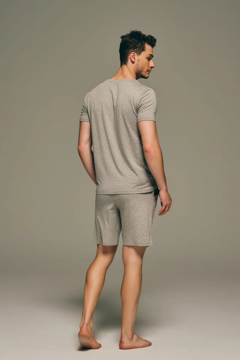 Men's Grey Modal Shorts — view 3