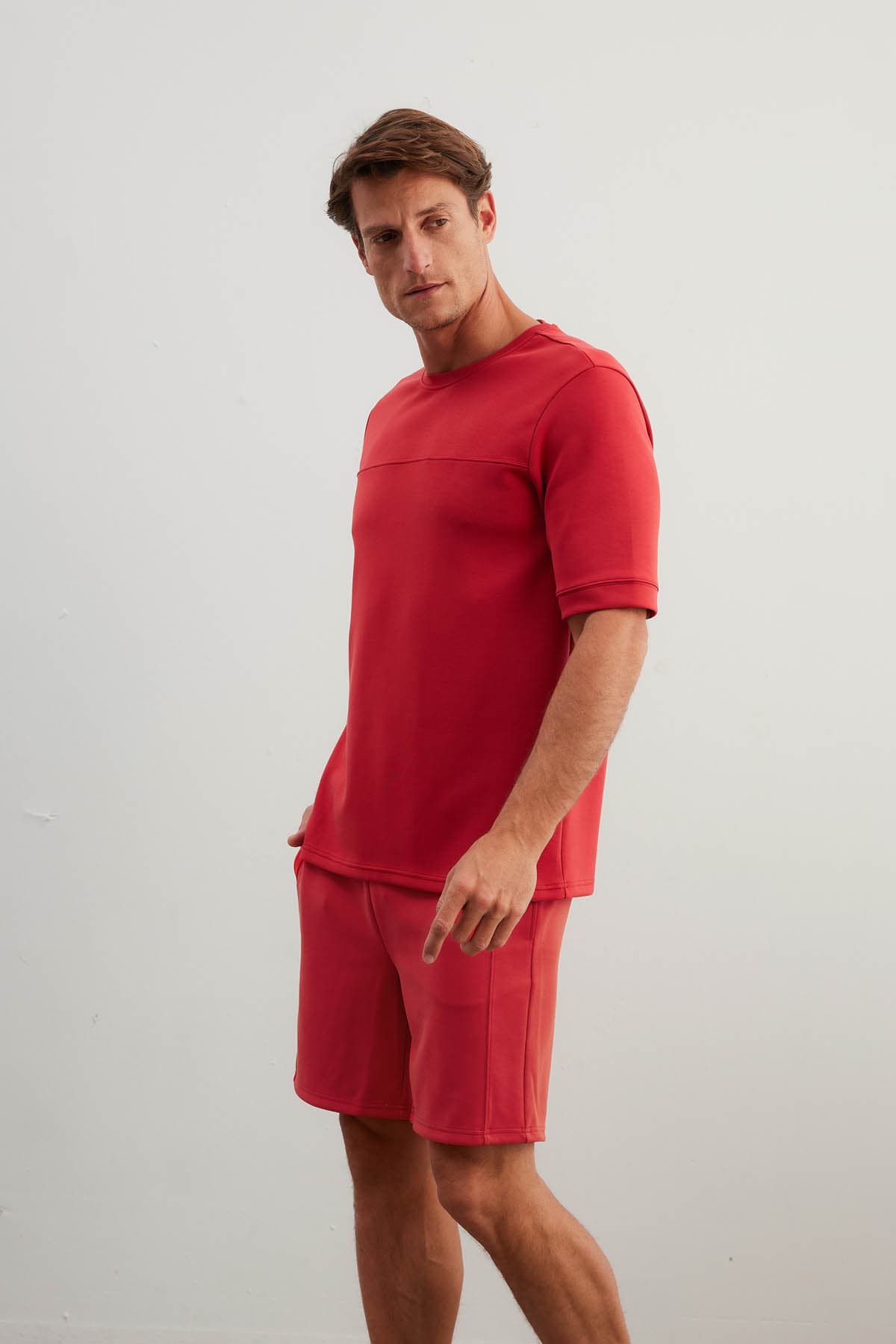 Men's Red Modal Tee — view 3