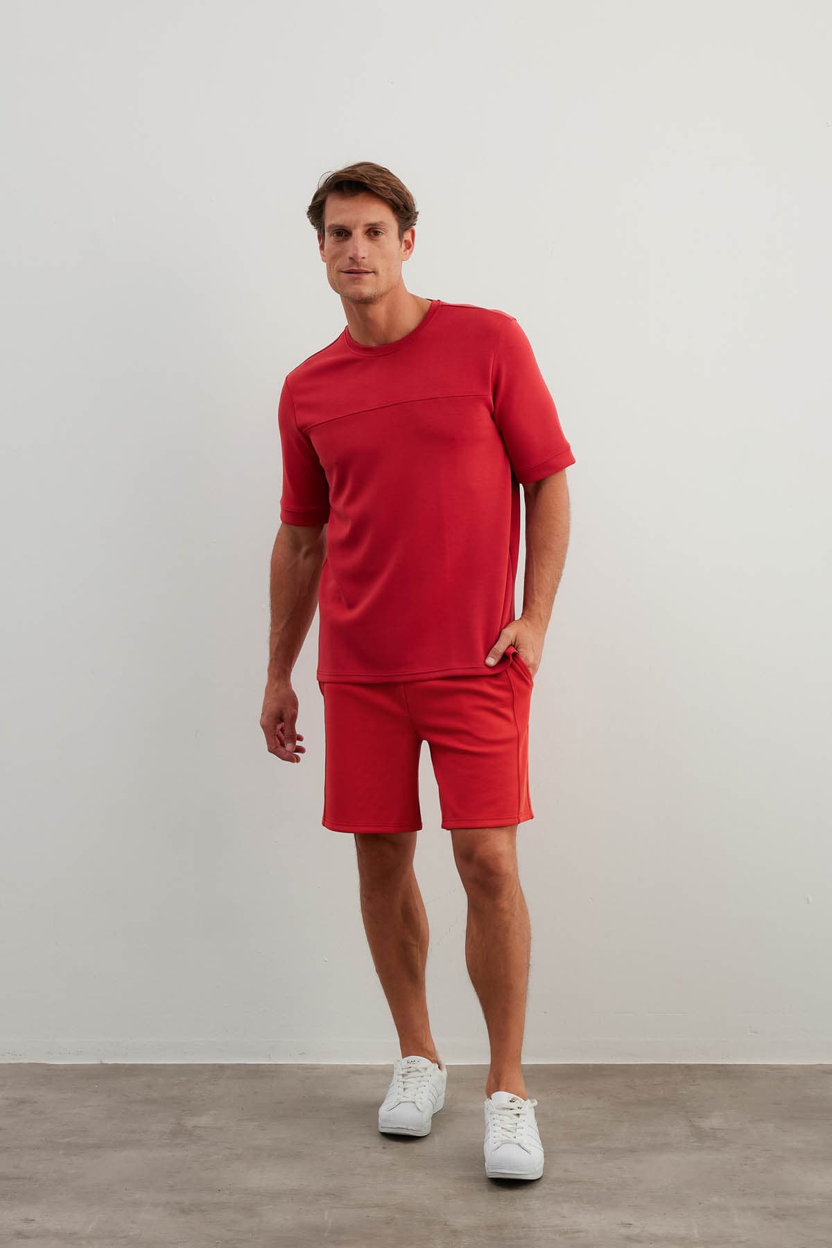 Men's Red Modal Tee — view 4