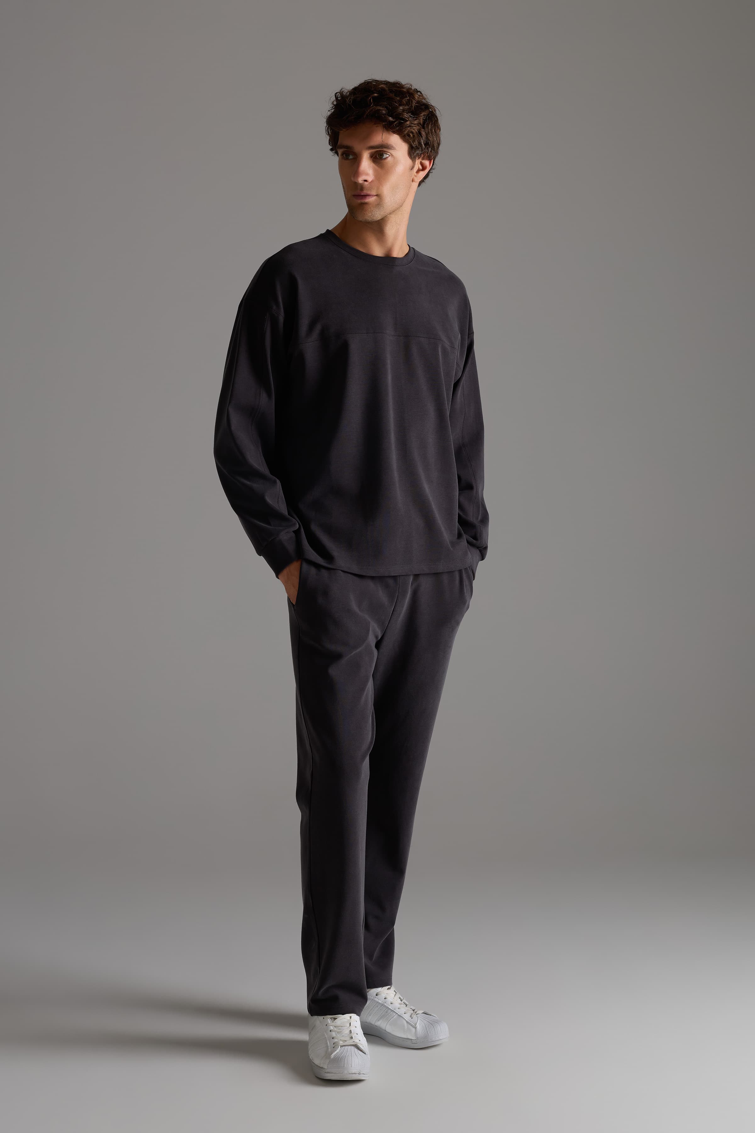 Men's Brown Modal Trousers — view 2