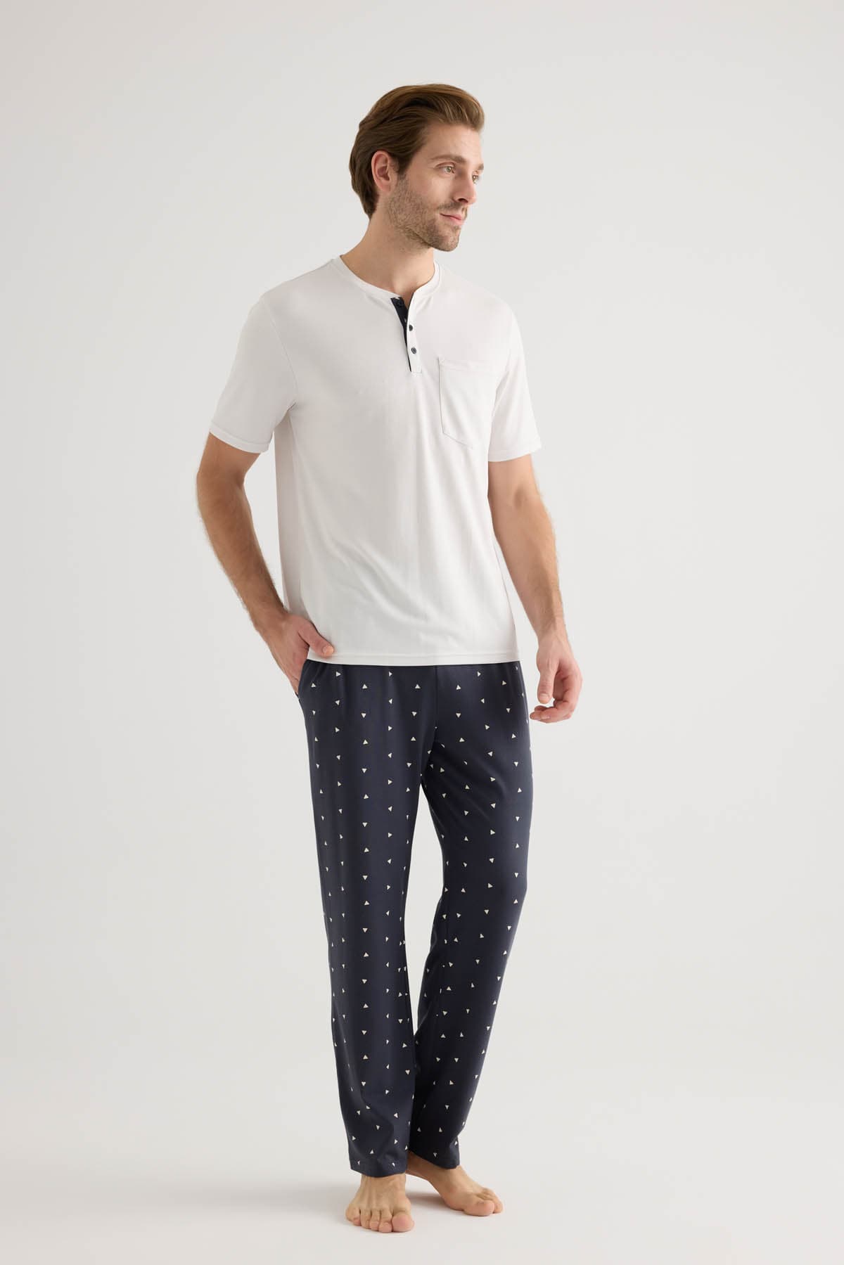 Men's Neutral Modal Pajama Set — view 2