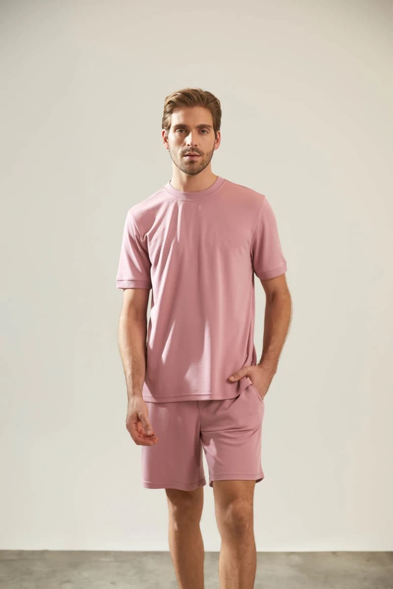 Men's Pink Modal Tee — view 2