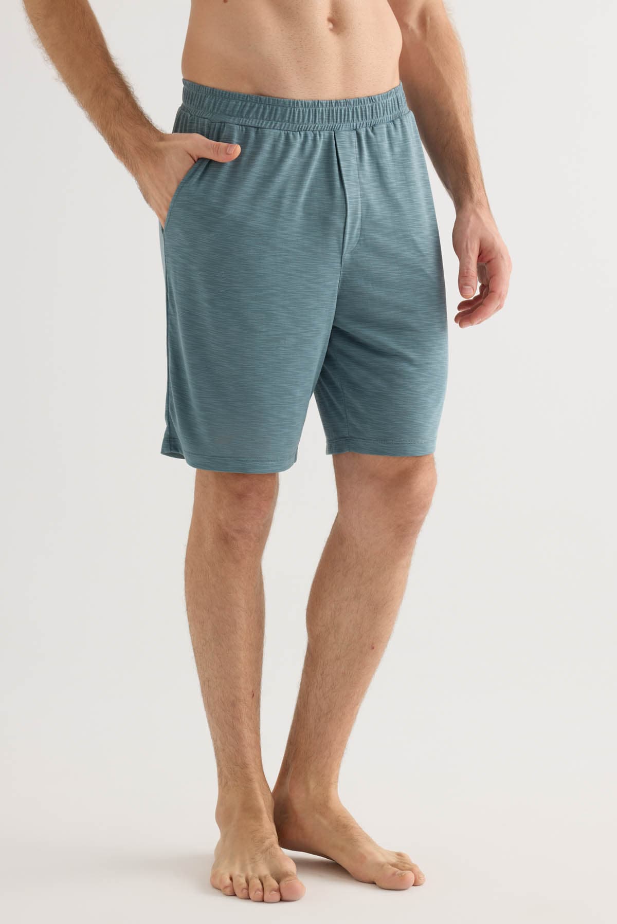 Men's Green Modal Shorts — view 1