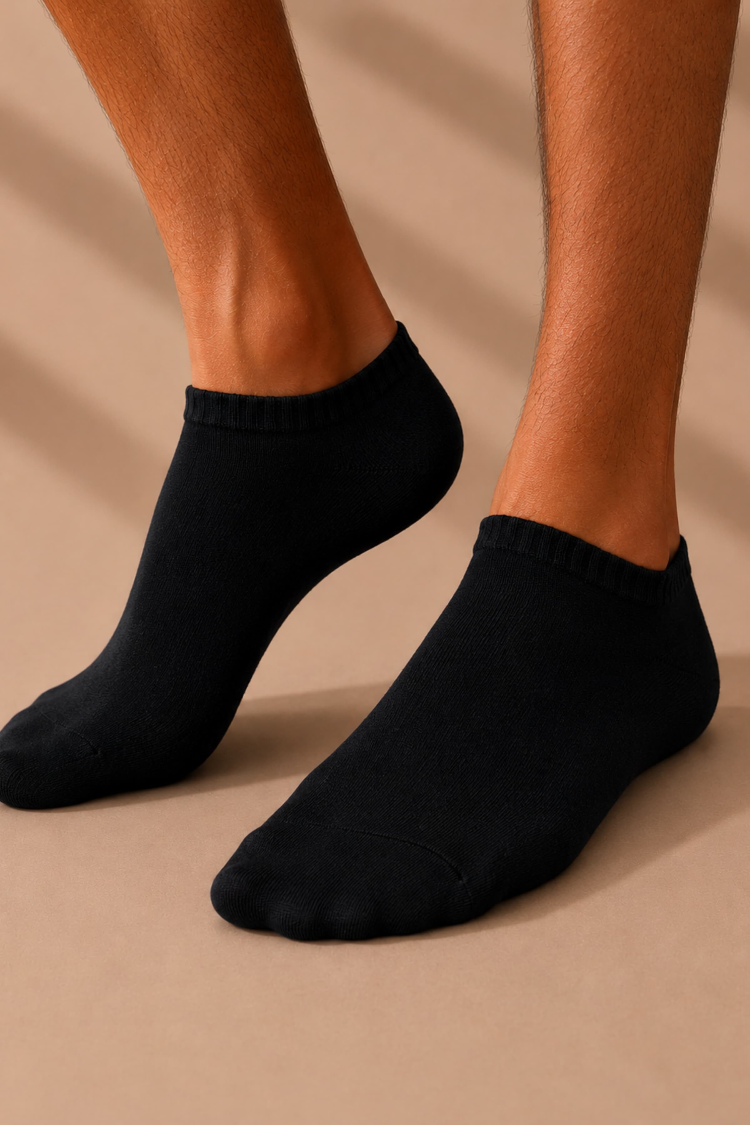 Men's Black Bamboo Socks — view 1