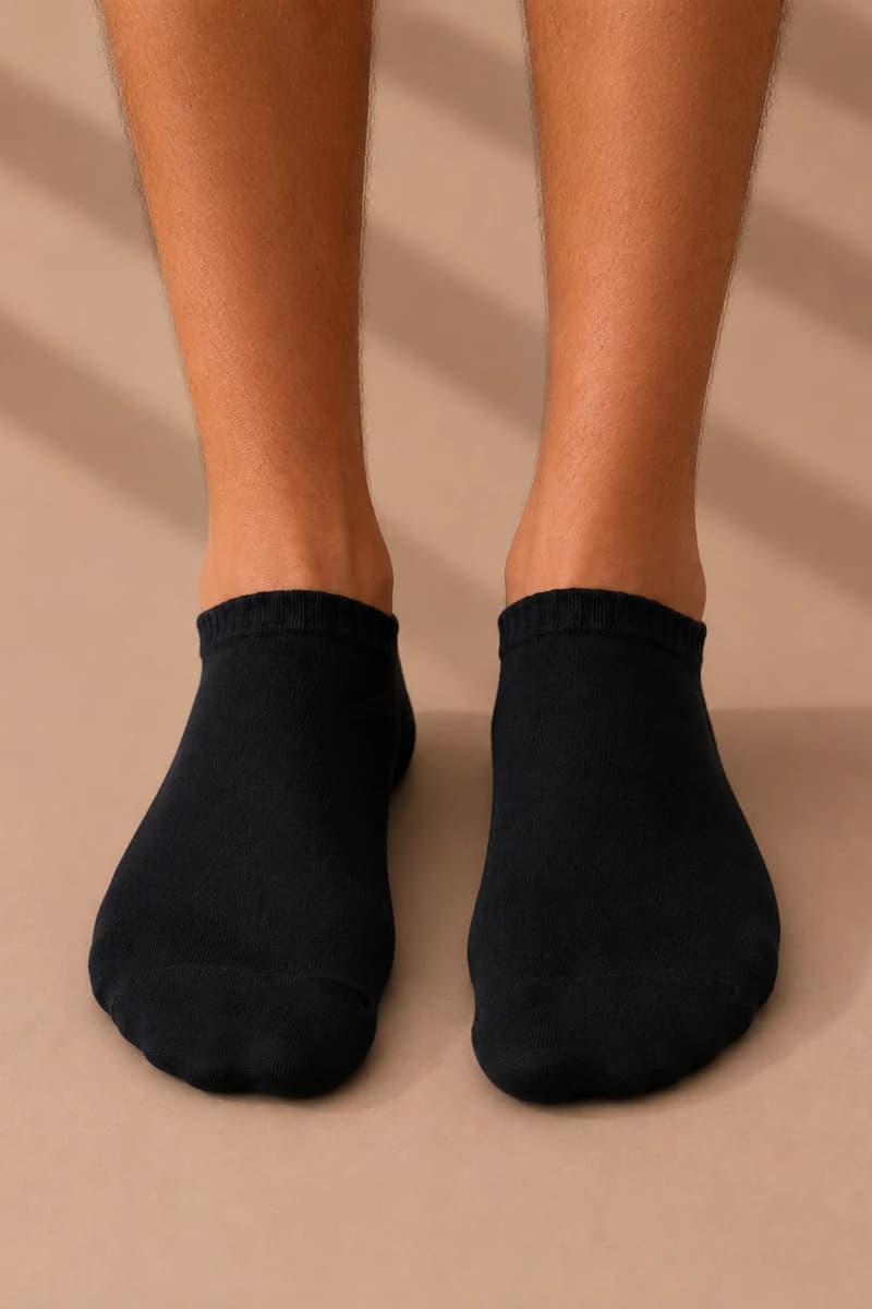 Men's Black Bamboo Socks — view 2