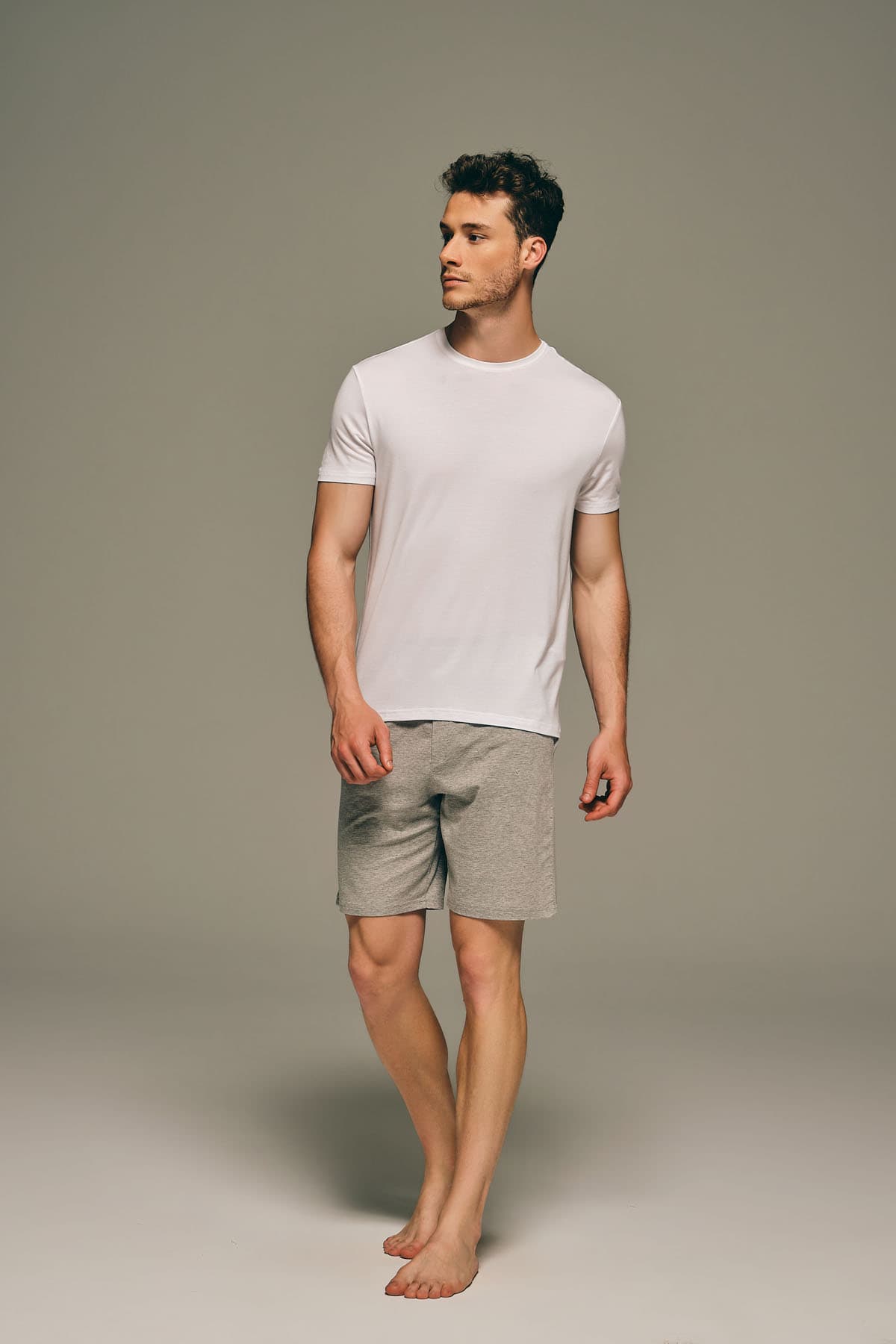 Men's White Modal Tee — view 4