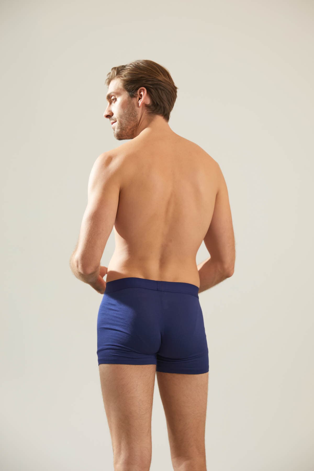Men's Navy Modal Boxer — view 1