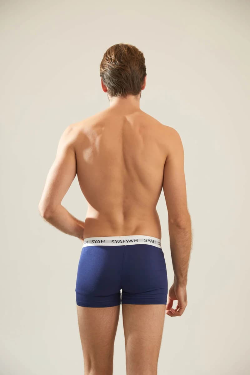 Men's Navy Modal Boxer — view 4