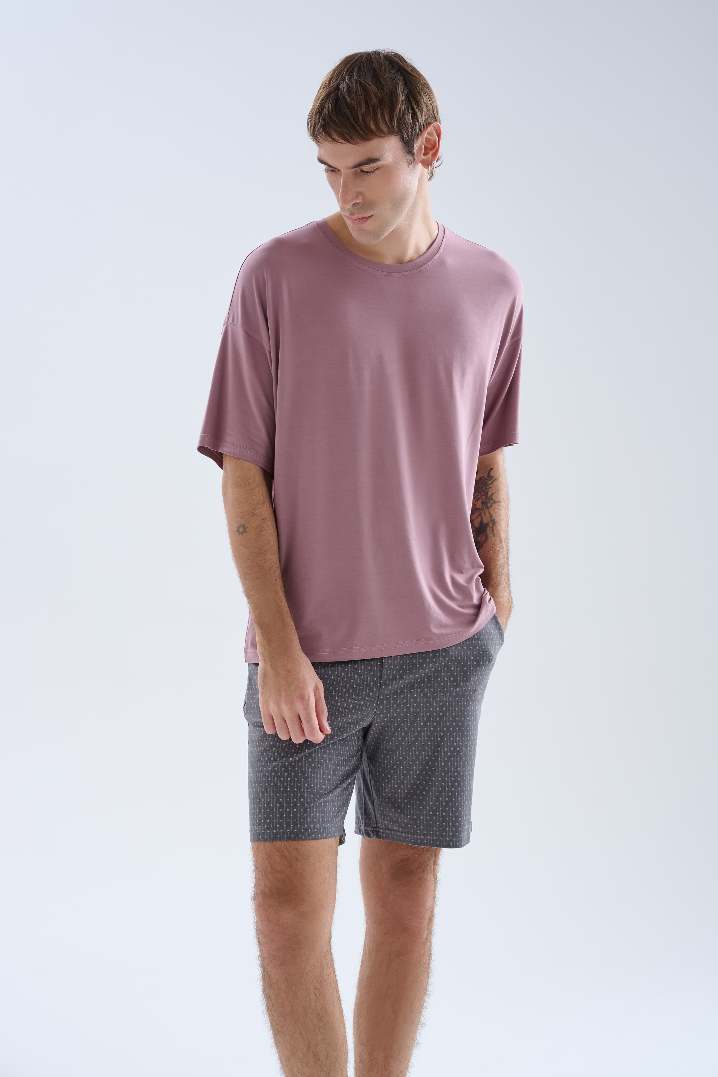 Men's Neutral Modal Pajama Top — view 3