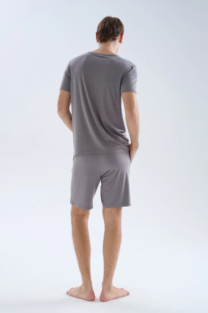 Men's Grey Modal Shorts — view 2
