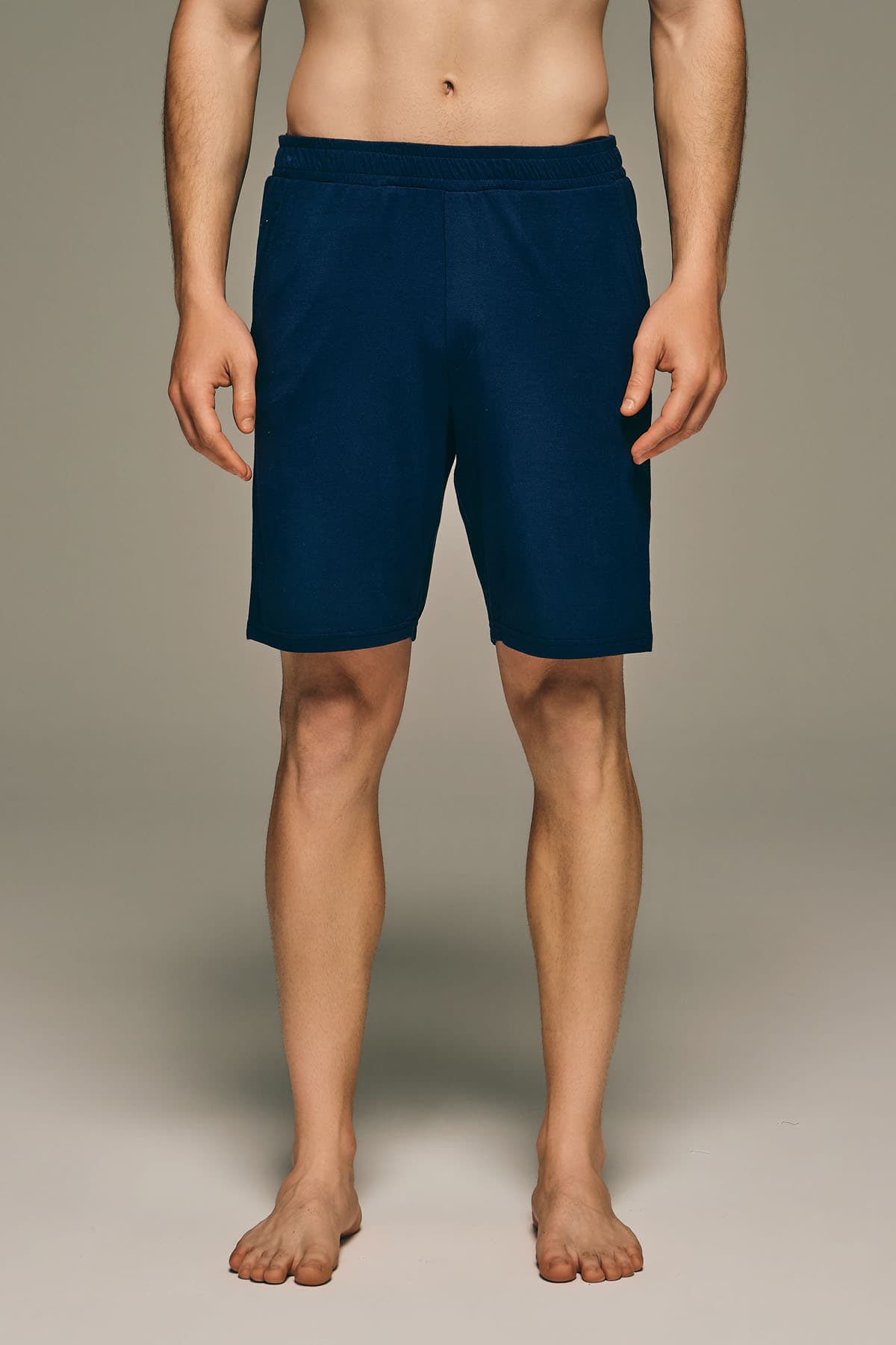 Men's Navy Modal Shorts — view 4