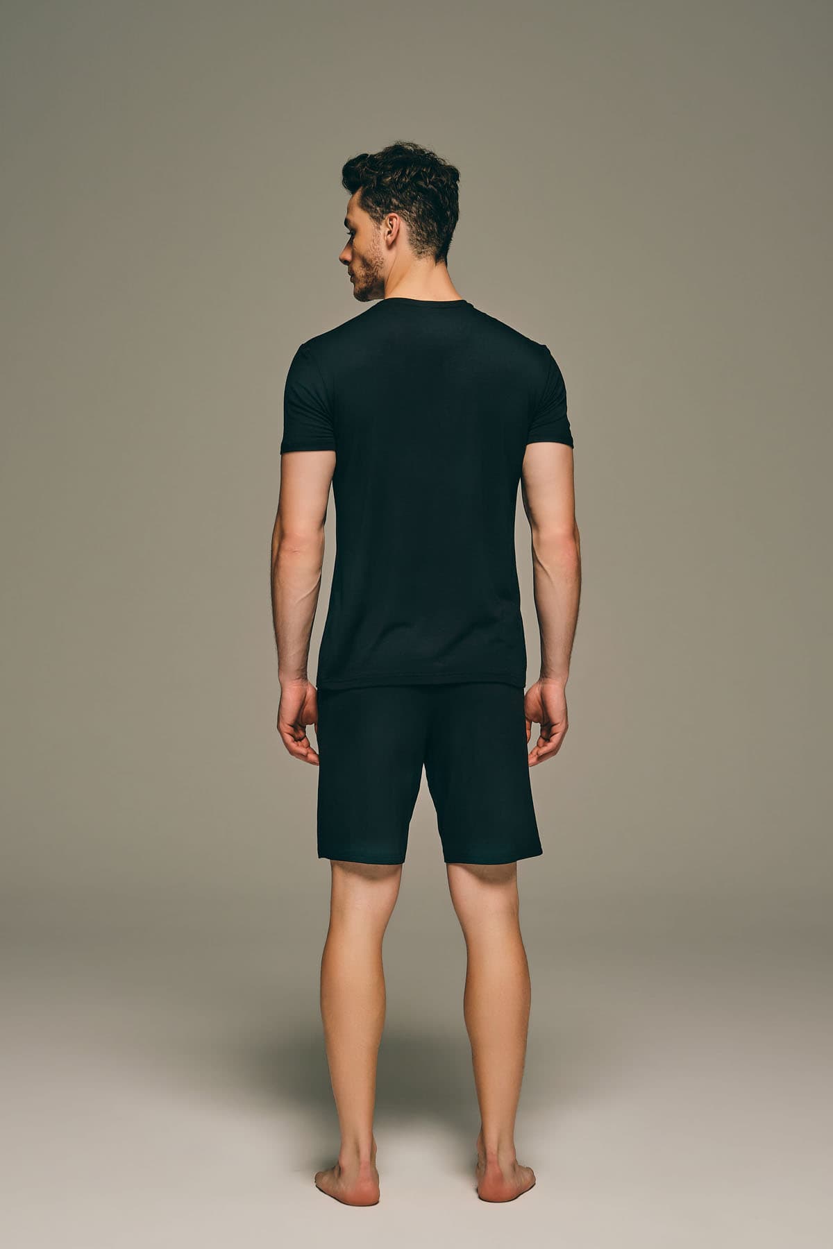 Men's Black Modal Tee — view 4