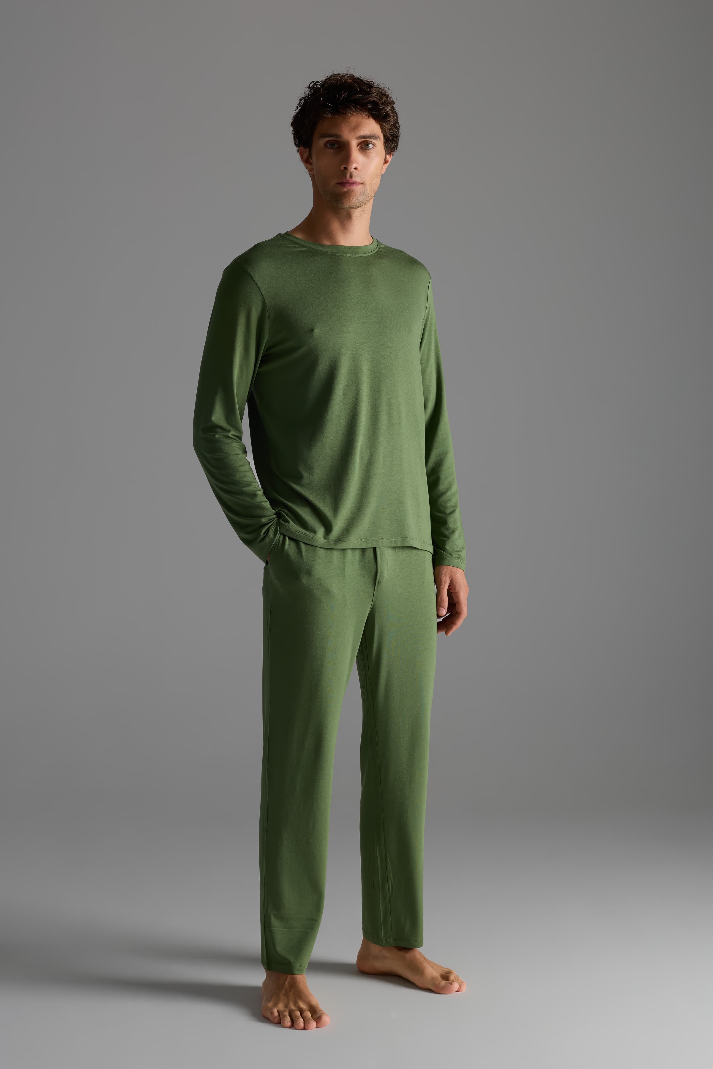 Men's Green Modal Tee — view 1