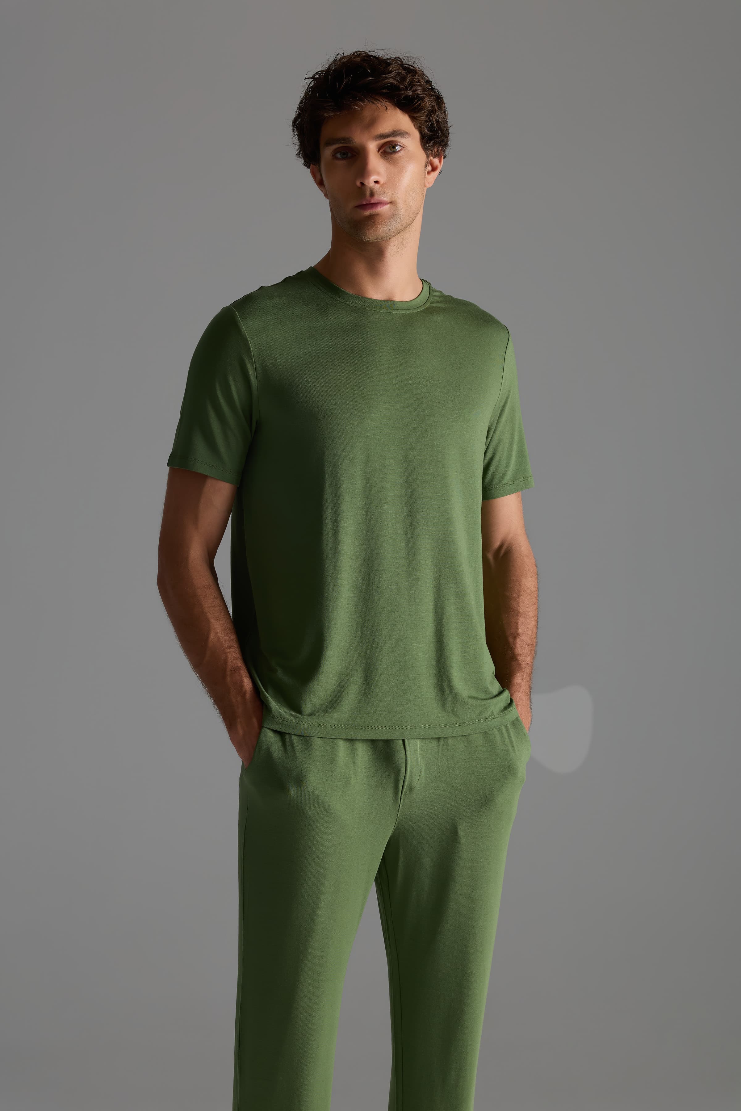 Men's Green Modal Tee — view 2