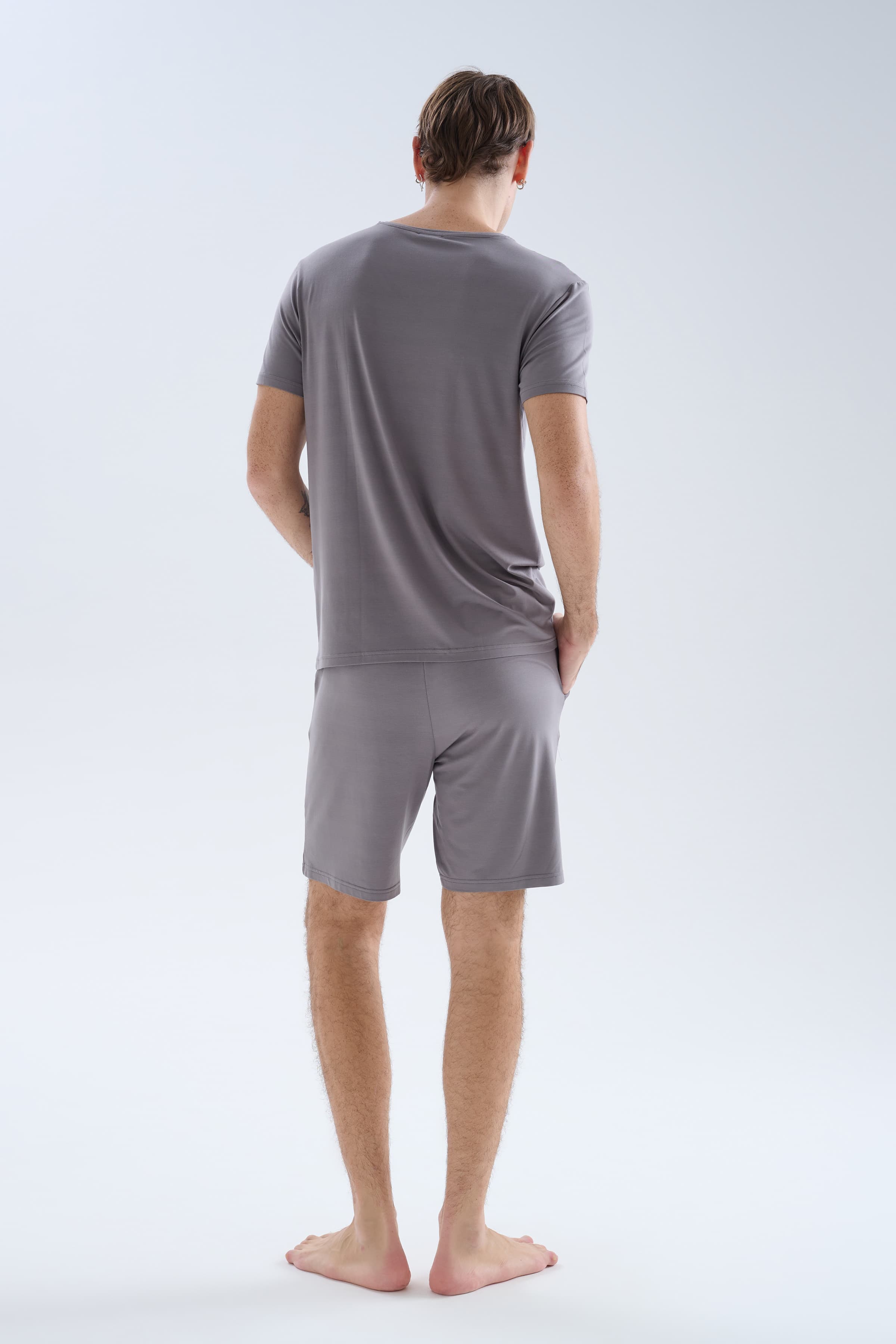 Men's Grey Modal Tee — view 1