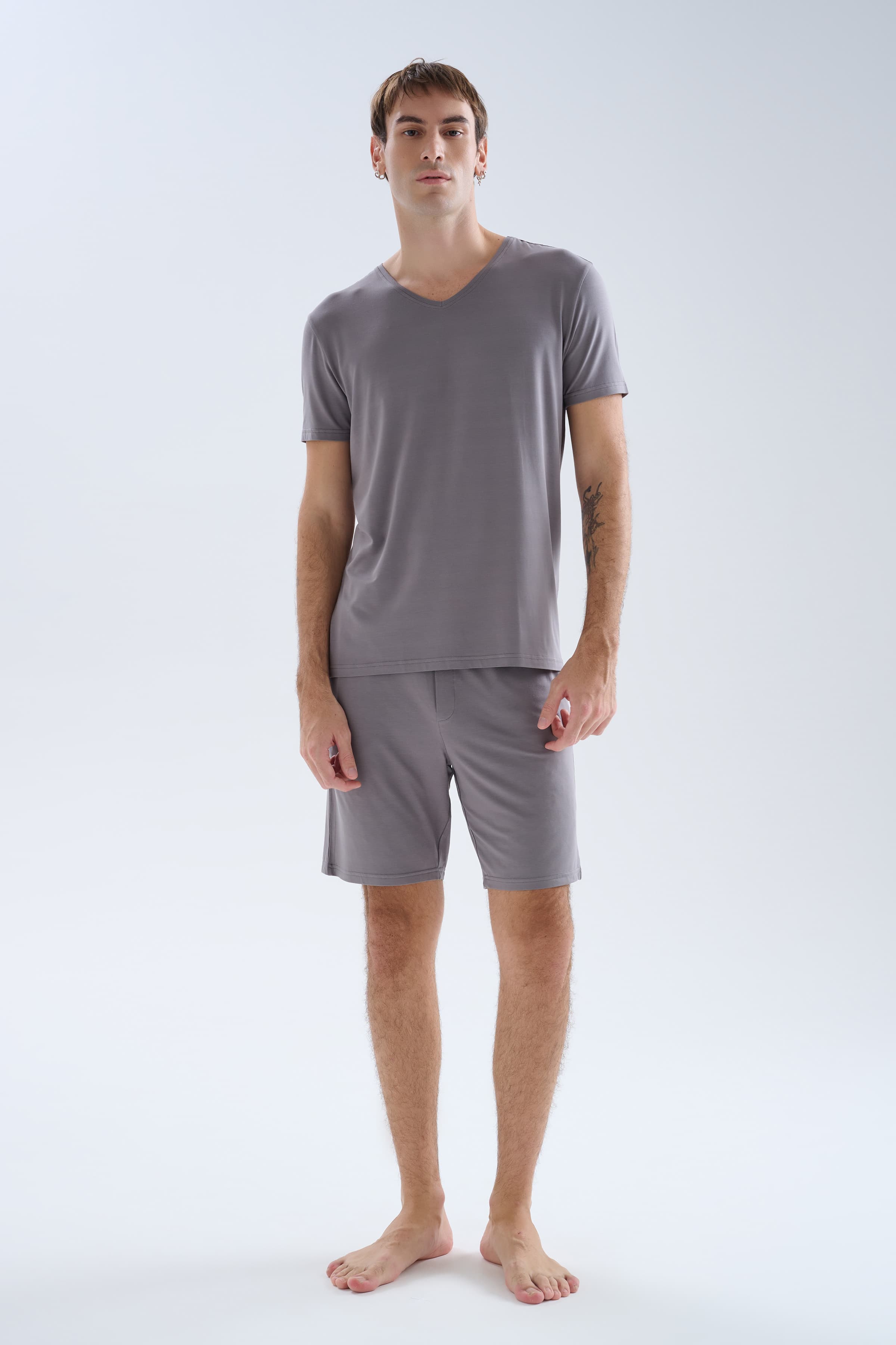 Men's Grey Modal Tee — view 4
