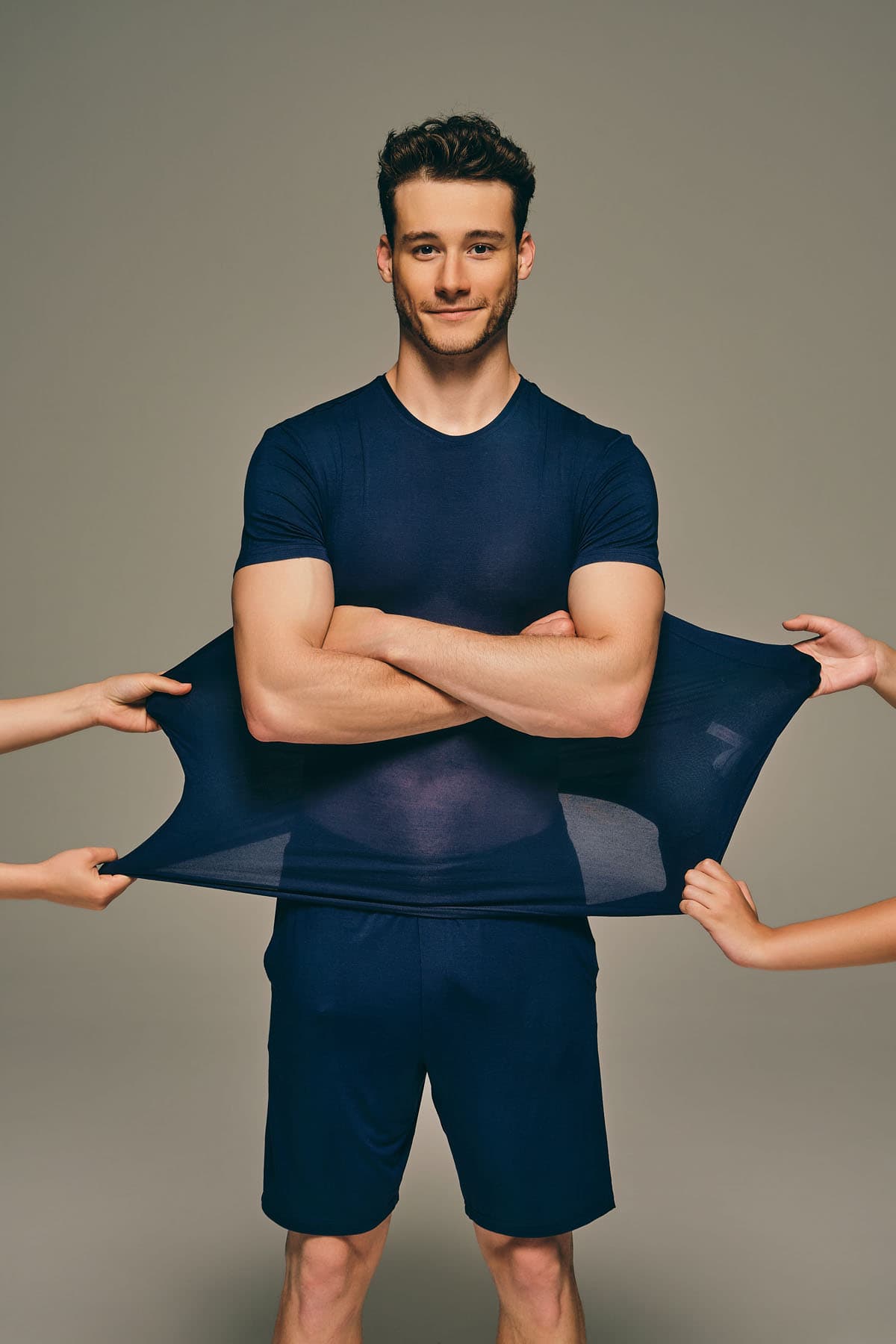 Men's Navy Modal Tee — view 3