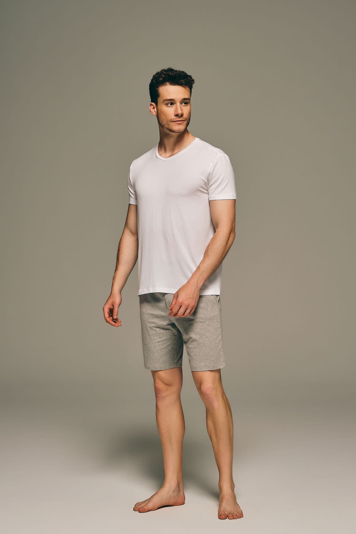 Men's White Modal Tee — view 3