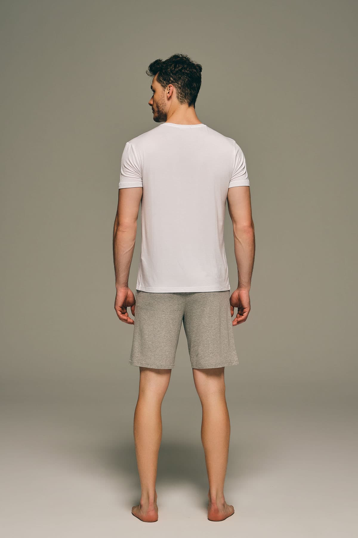 Men's White Modal Tee — view 4