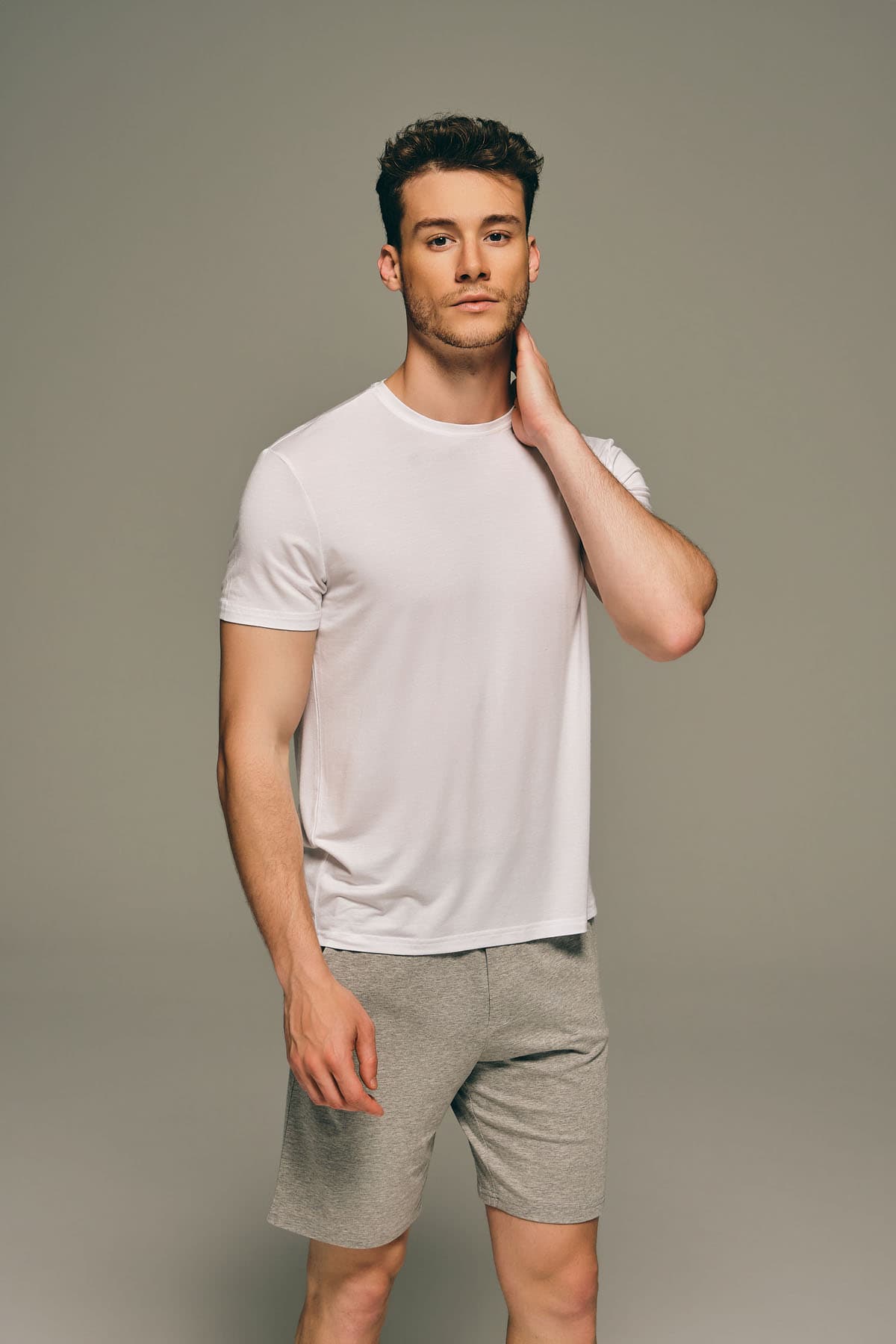 Men's White Modal Tee — view 3