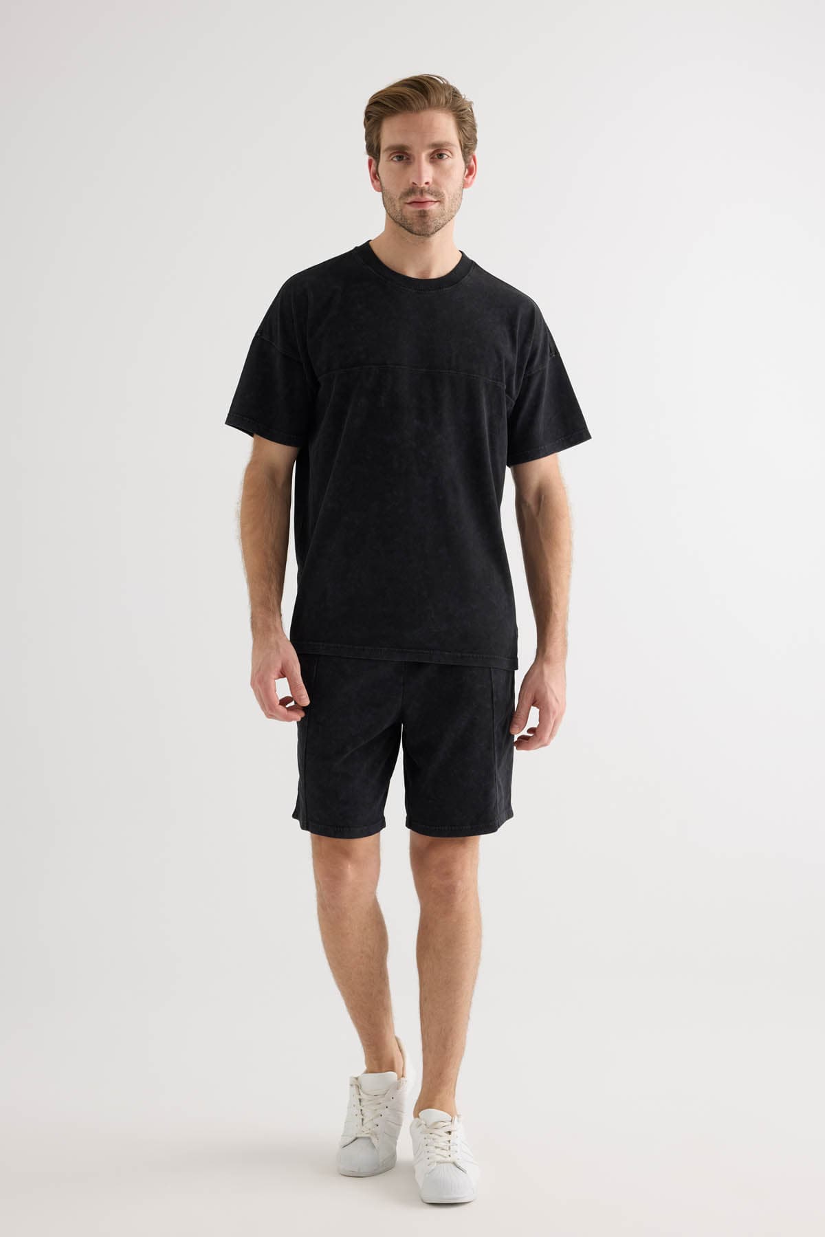 Men's Black Cotton Tee — view 2