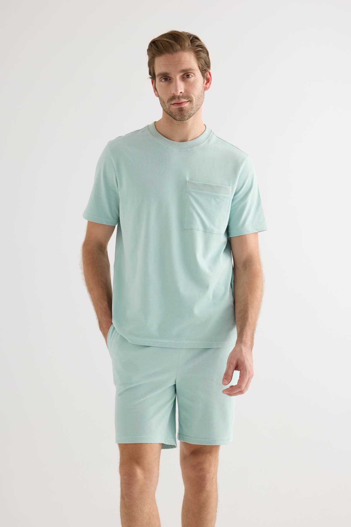 Men's Green Cotton Tee — view 1