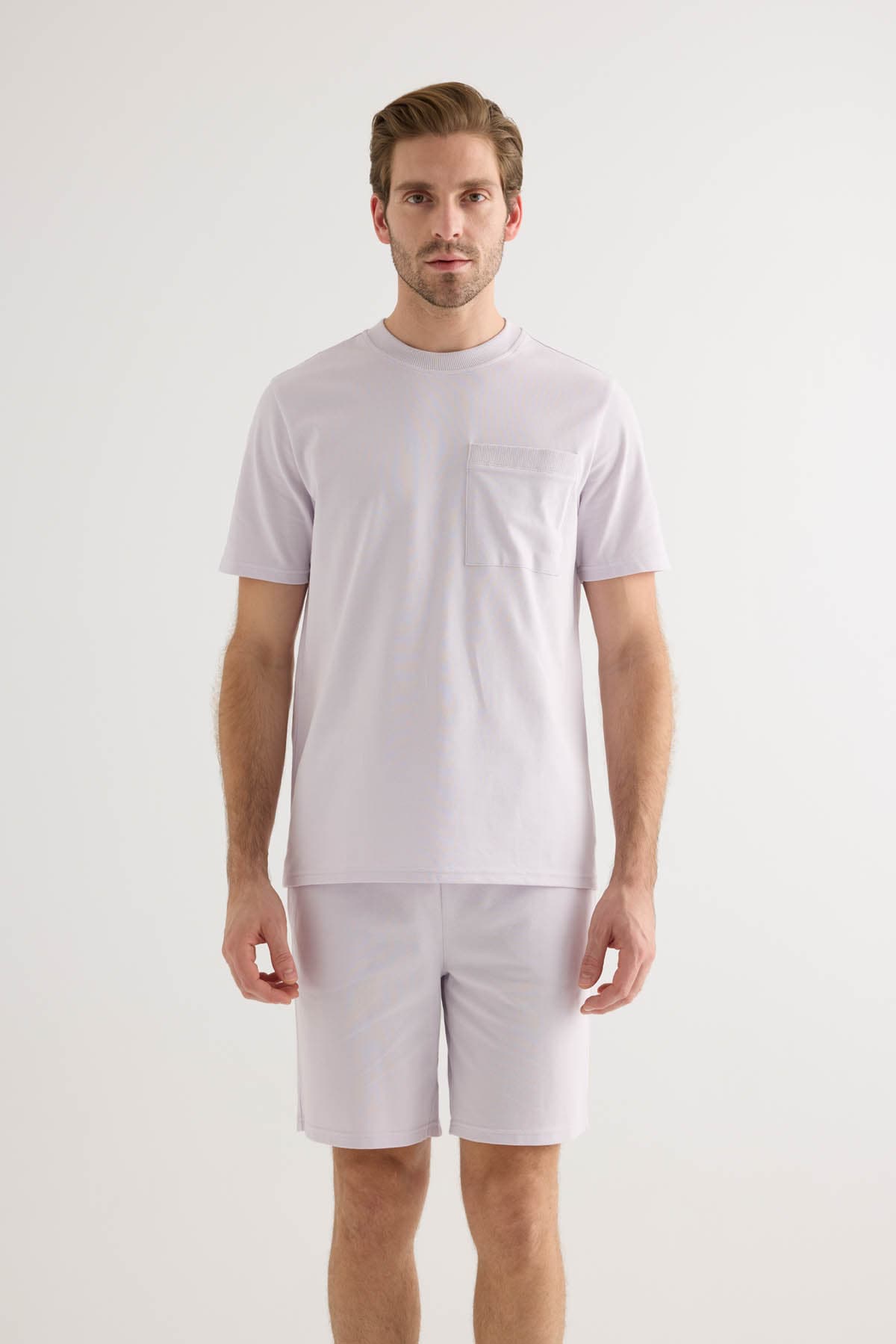 Men's Lilac Cotton Tee — view 1