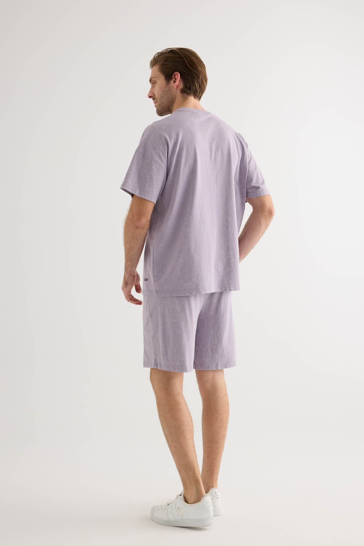 Men's Lilac Cotton Tee — view 4