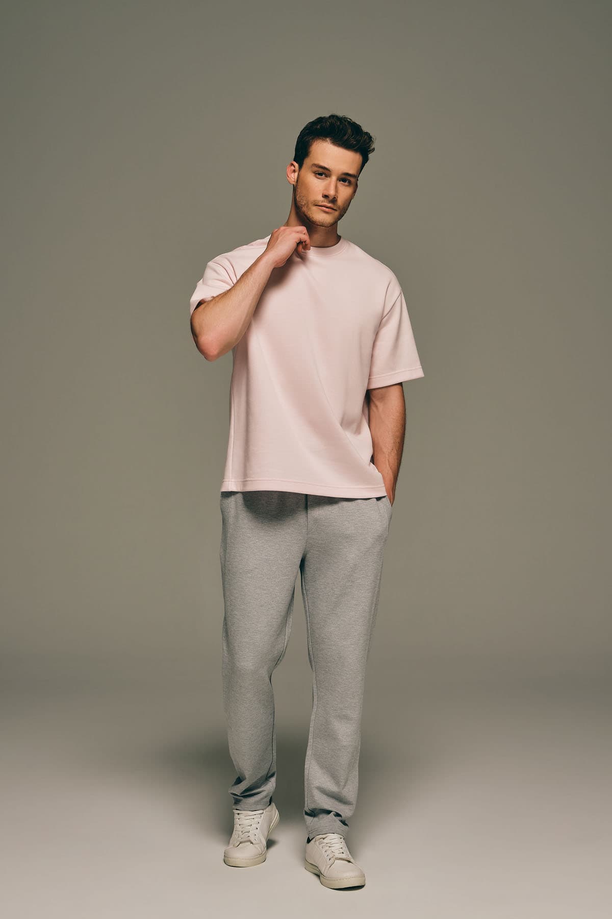 Men's Pink Cotton Tee — view 1