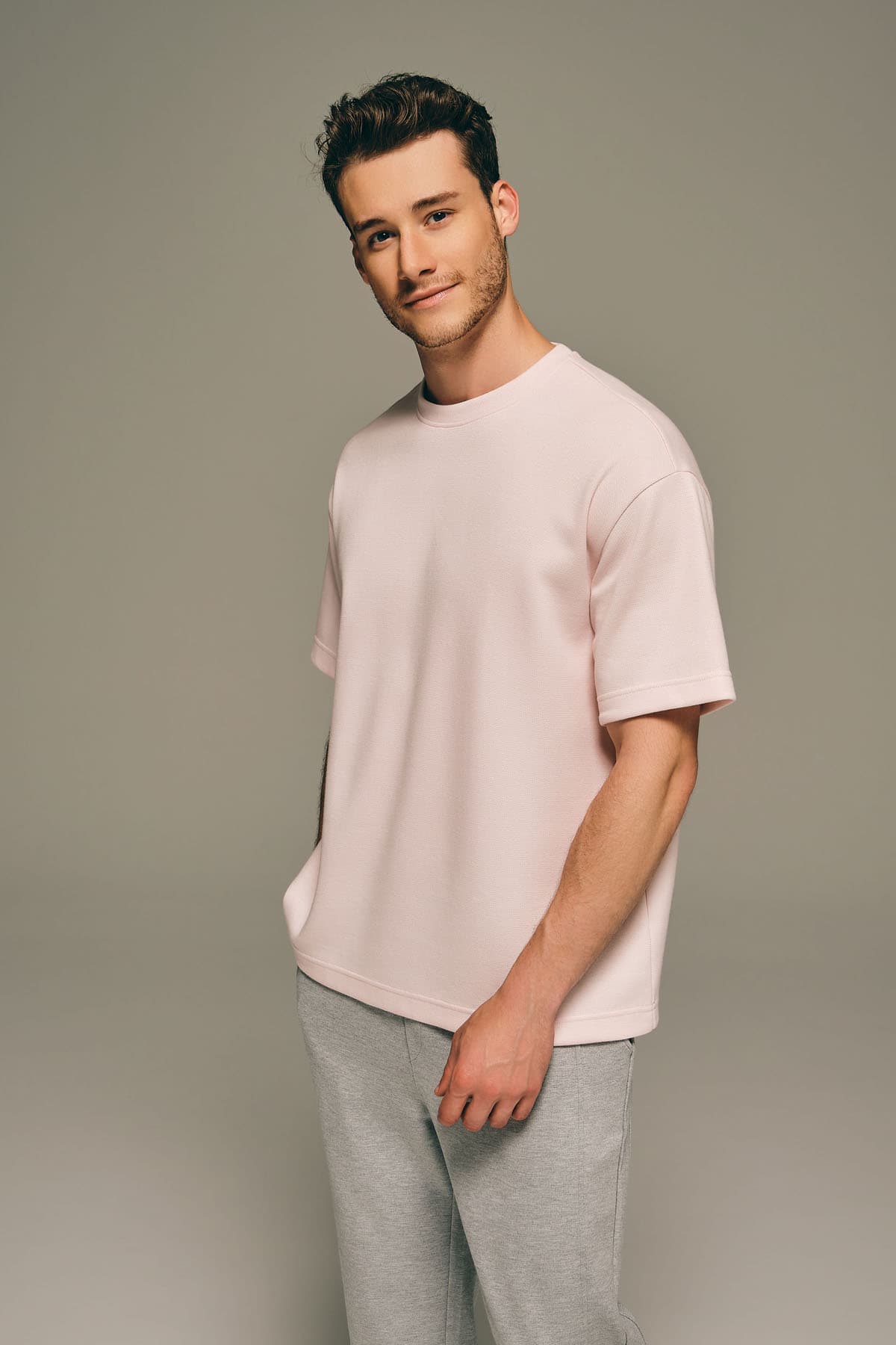 Men's Pink Cotton Tee — view 2