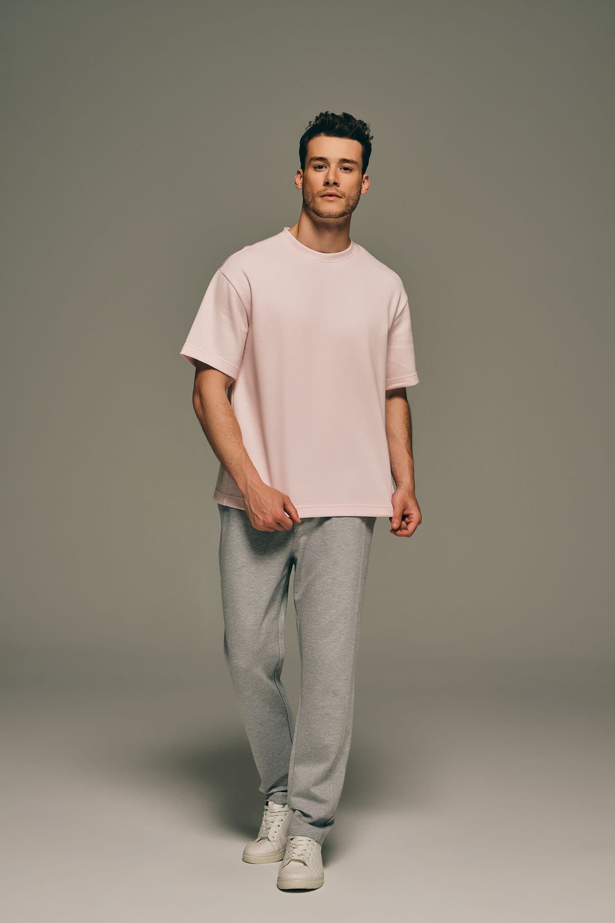 Men's Pink Cotton Tee — view 3