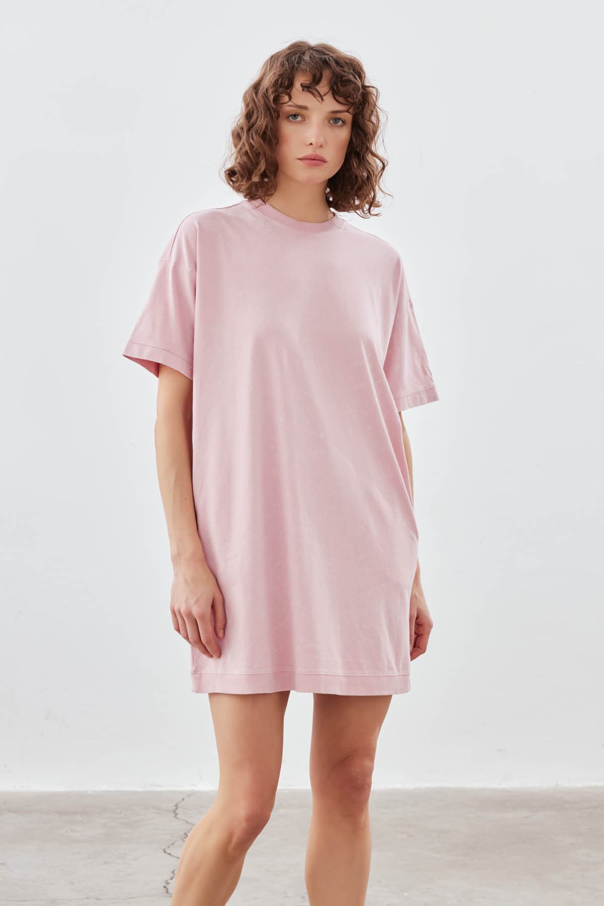 Women's Pink Cotton Dress — view 4