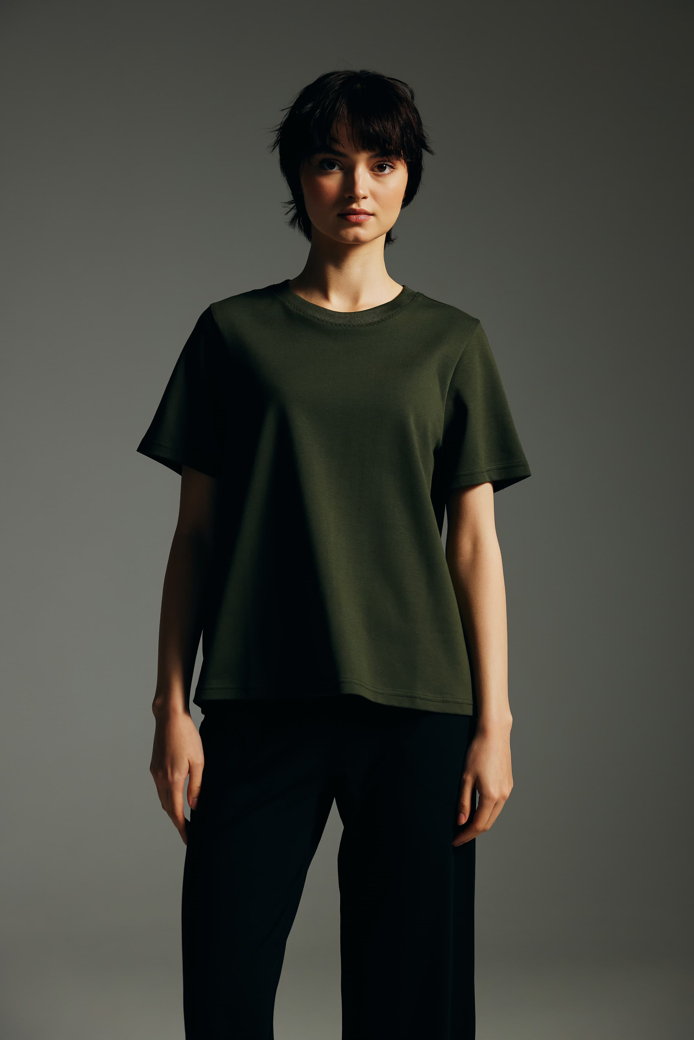 Women's Neutral Cotton Tee — view 4
