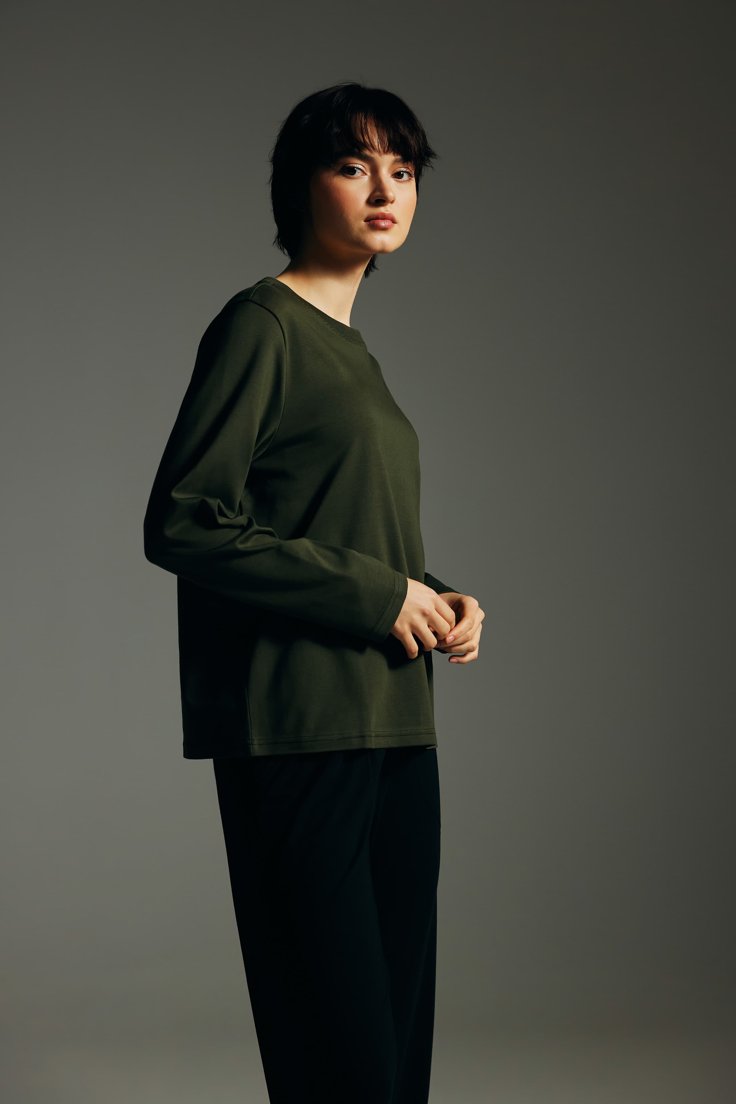 Women's Neutral Cotton Tee — view 1