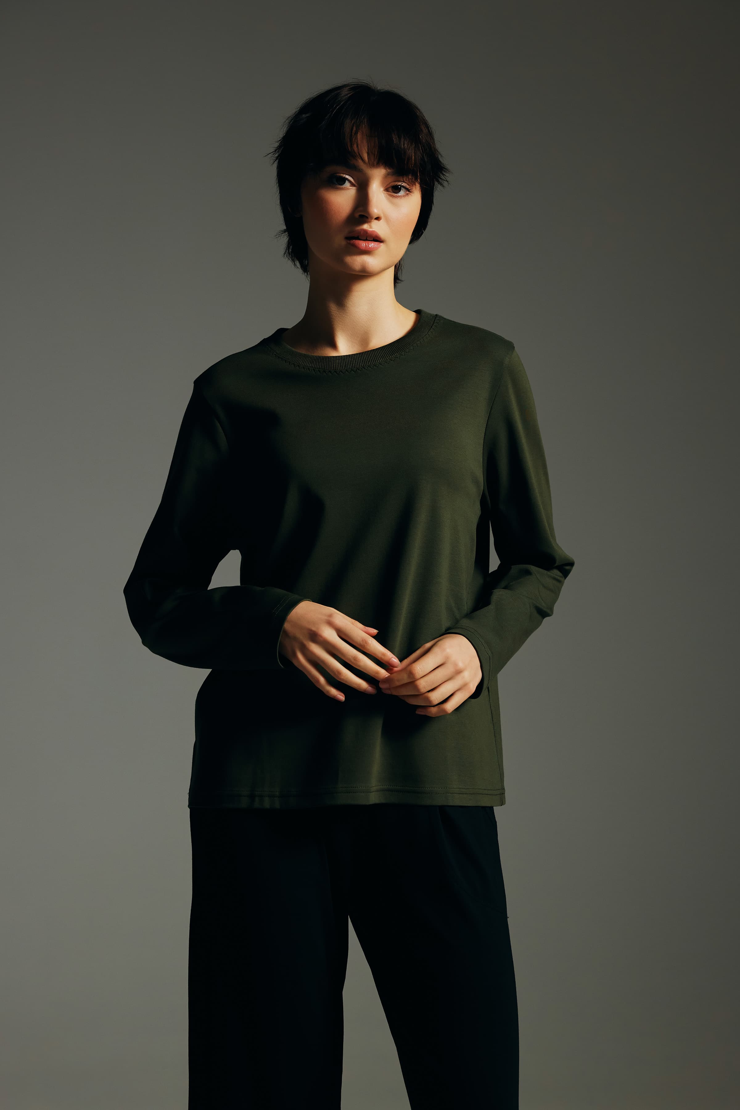 Women's Neutral Cotton Tee — view 2