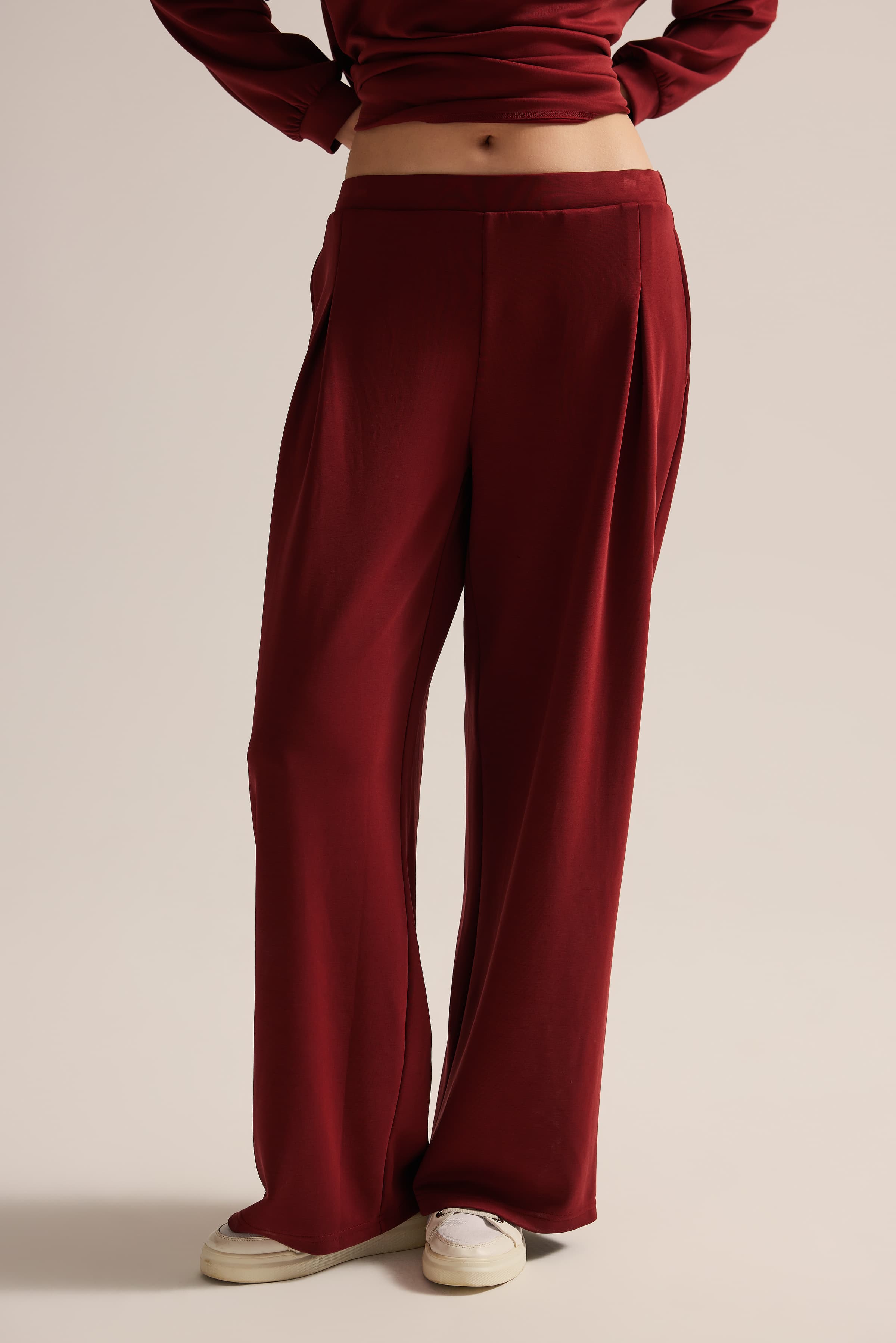 Women's Neutral Modal Trousers — view 1