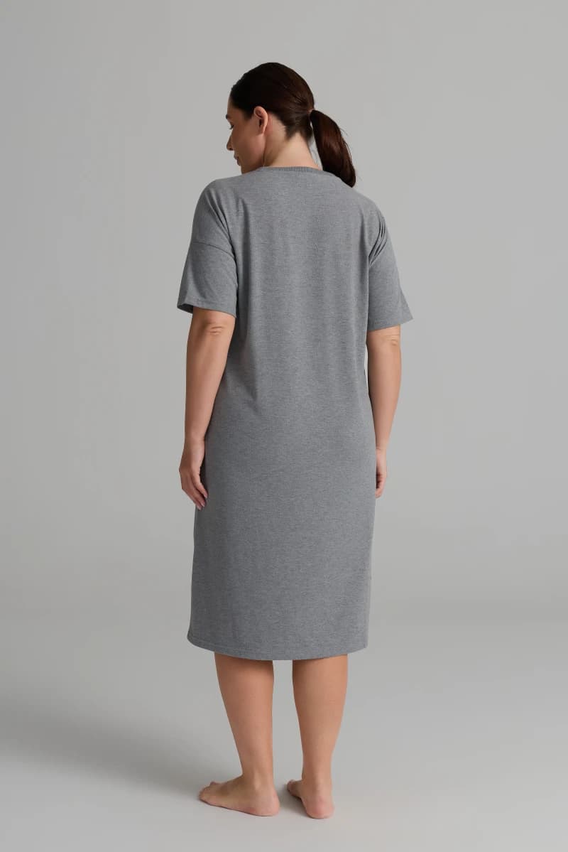 Women's Neutral Cotton Nightgown — view 4