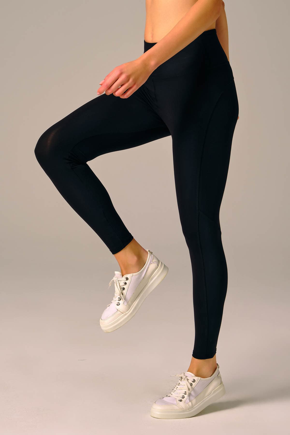 Women's Black Modal Leggings — view 4