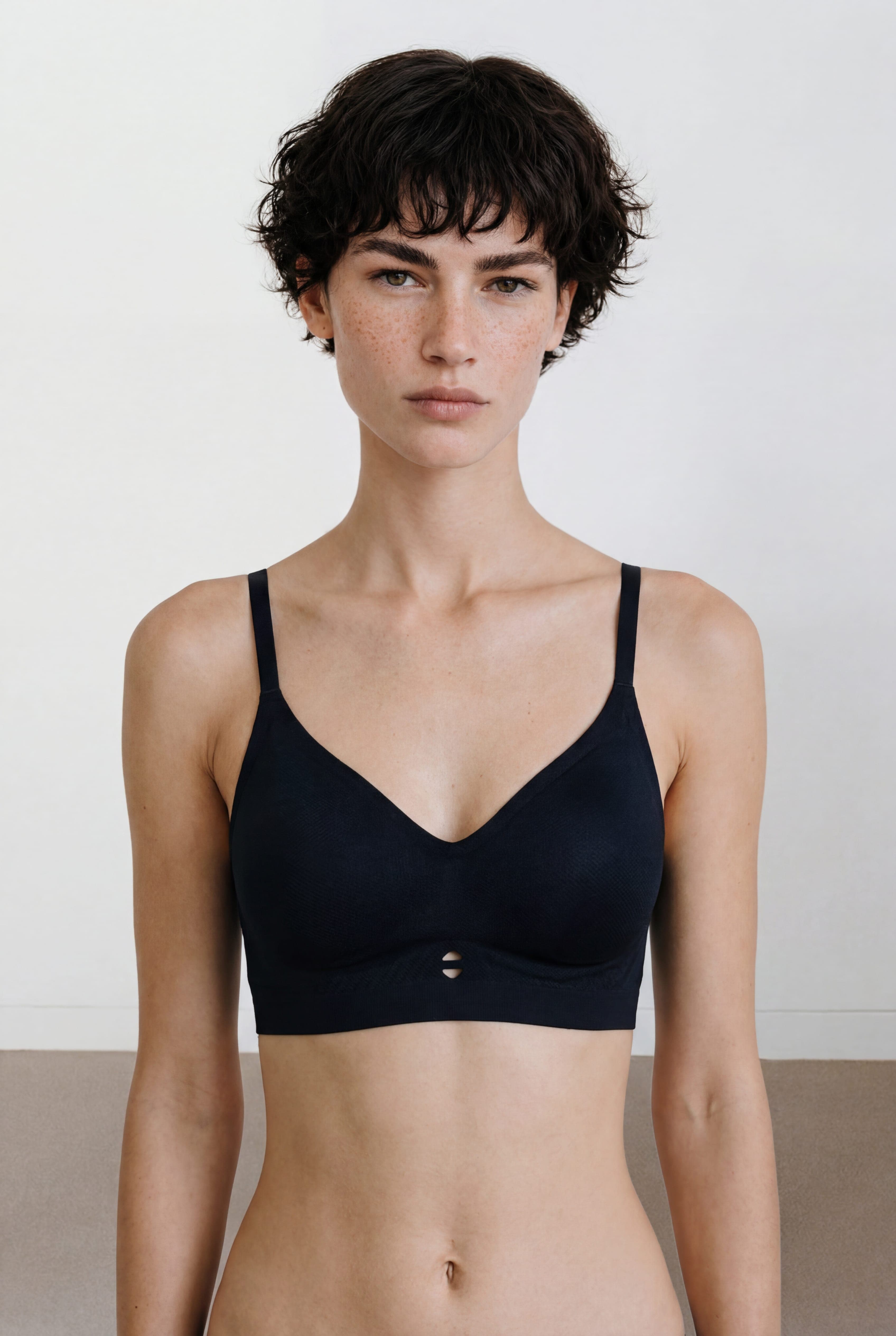 Women's Black Modal Bra — view 1