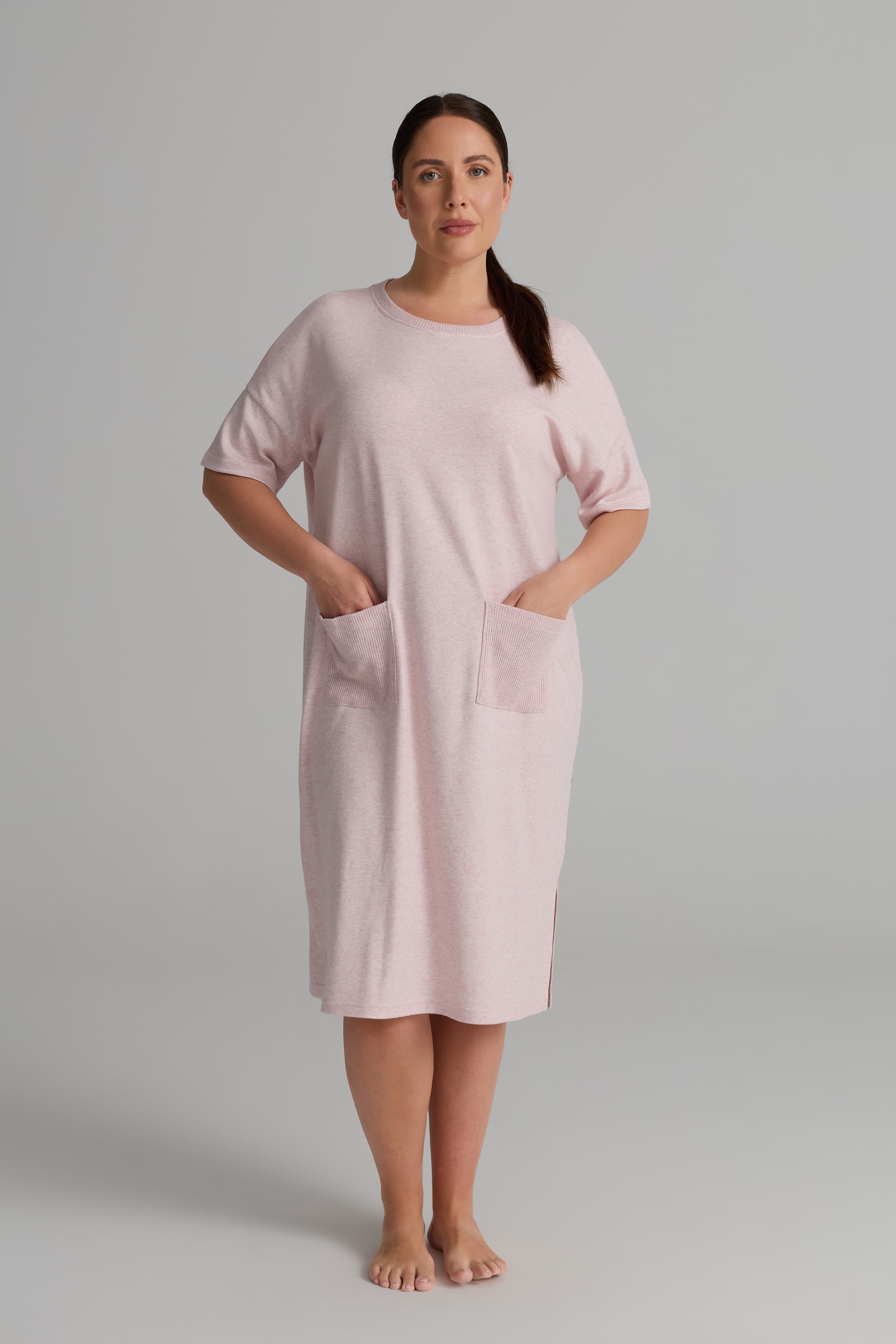 Women's Pink Cotton Dress — view 2