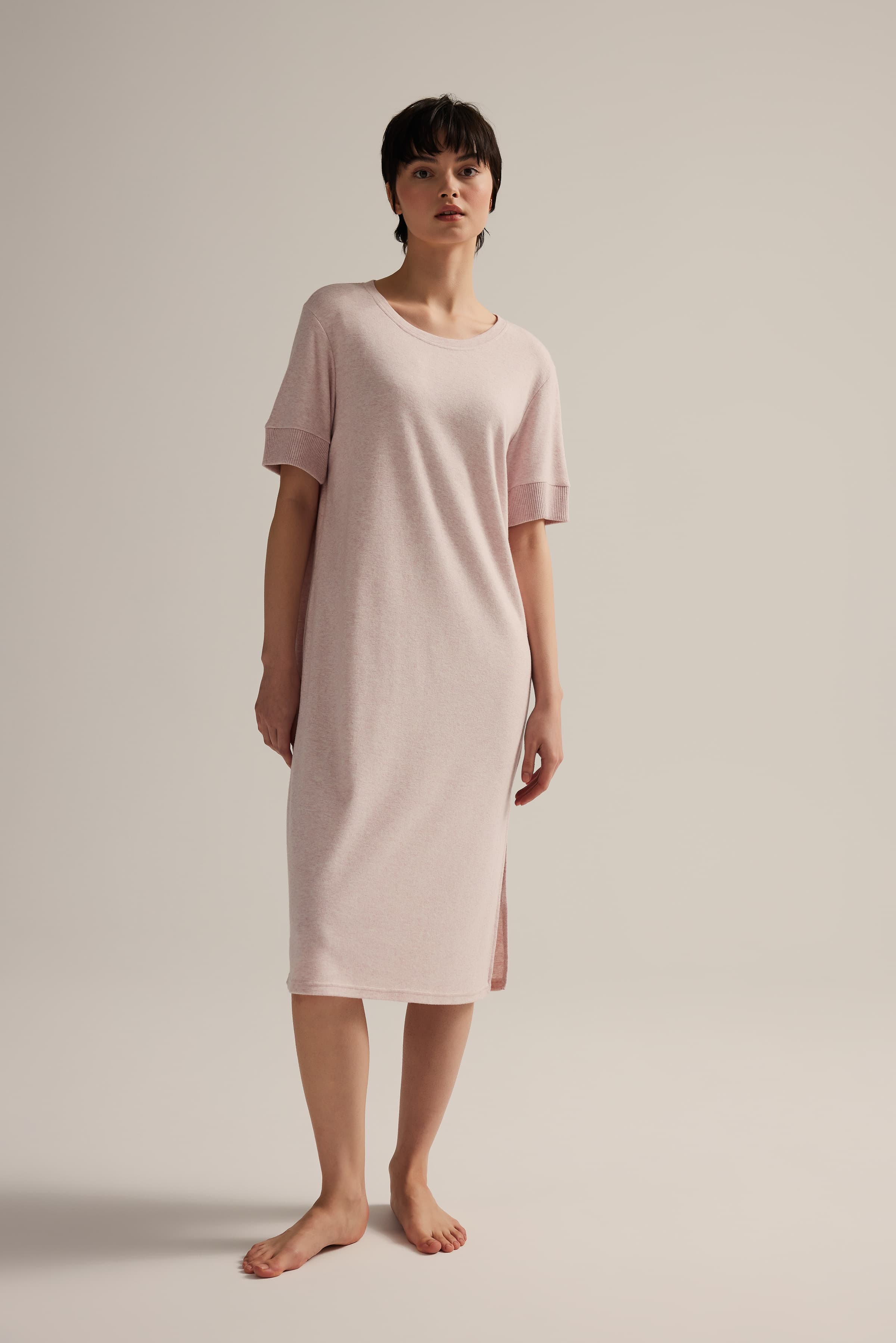 Women's Pink Cotton Dress — view 2