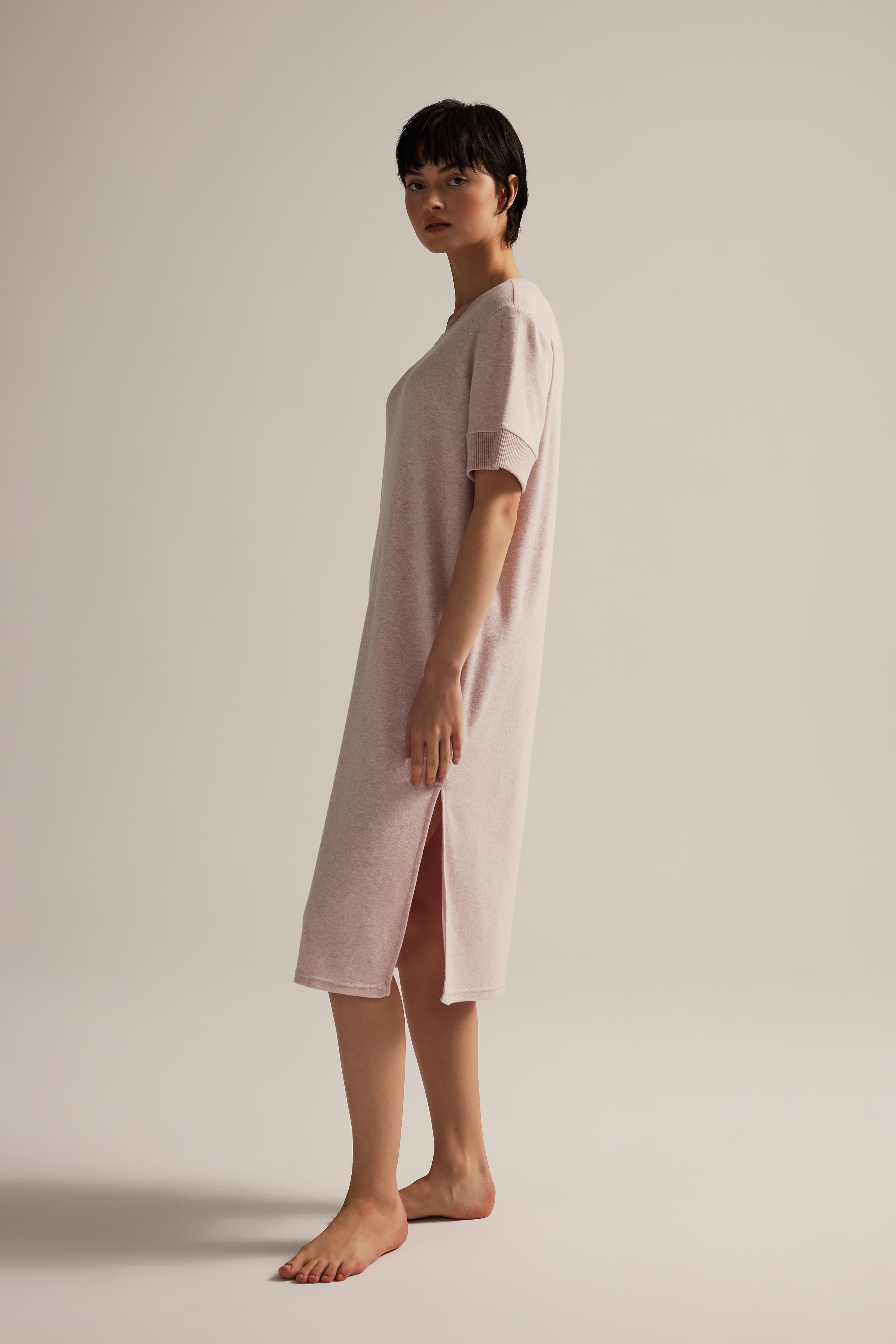 Women's Pink Cotton Dress — view 4