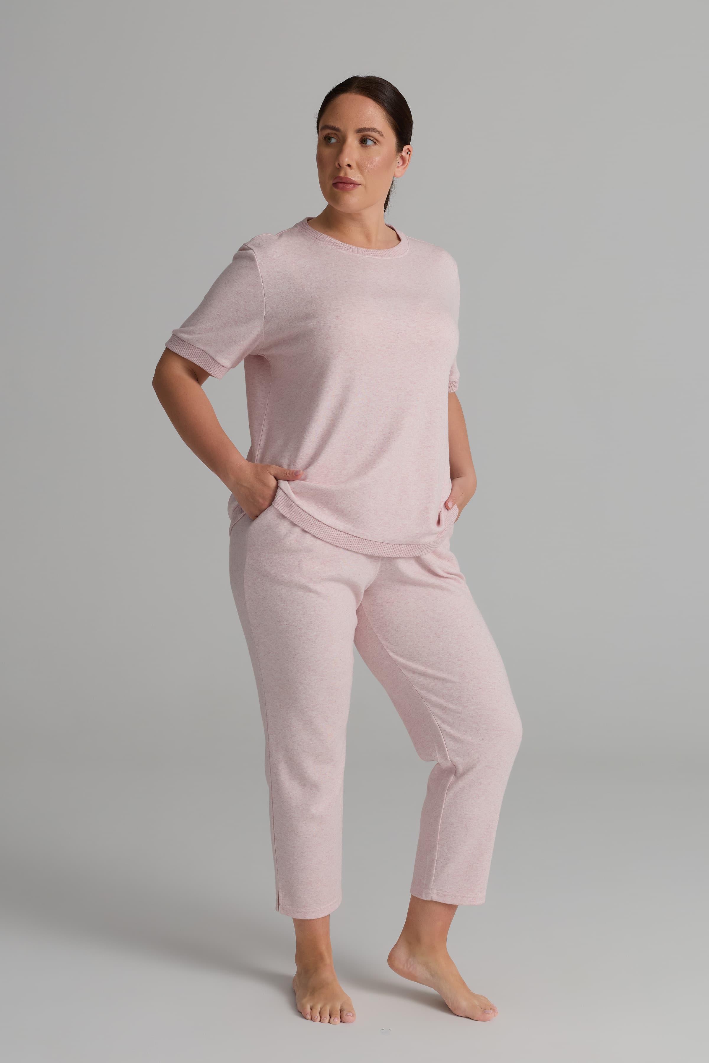 Women's Pink Cotton Trousers — view 2