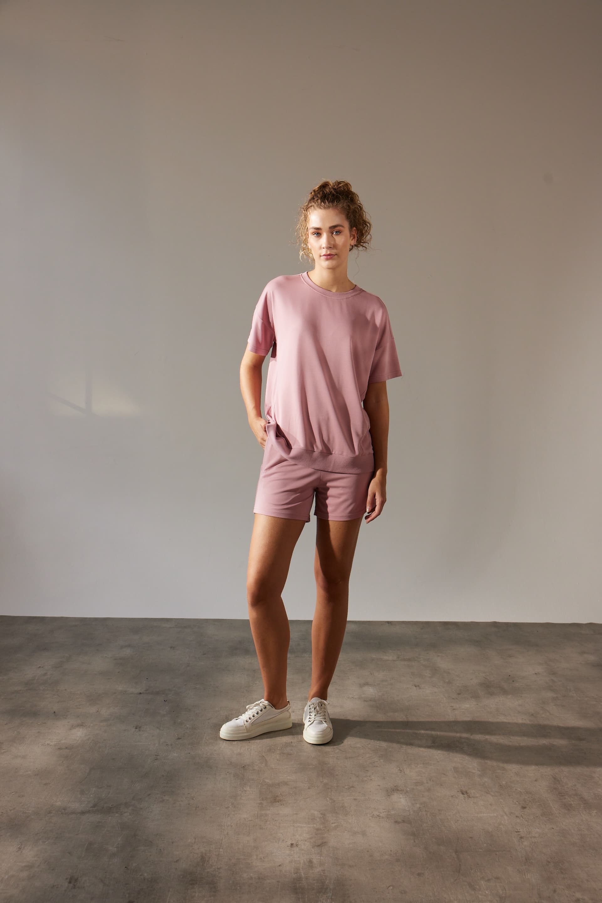 Women's Pink Modal Shorts — view 2