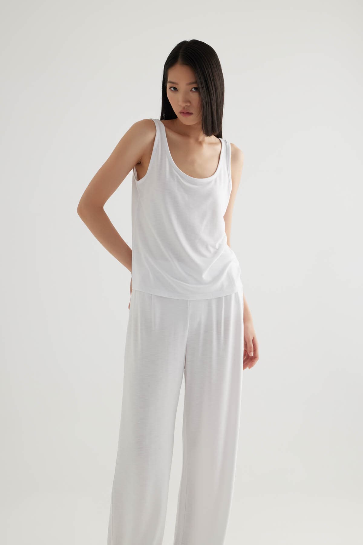 Women's White Modal Camisole — view 1