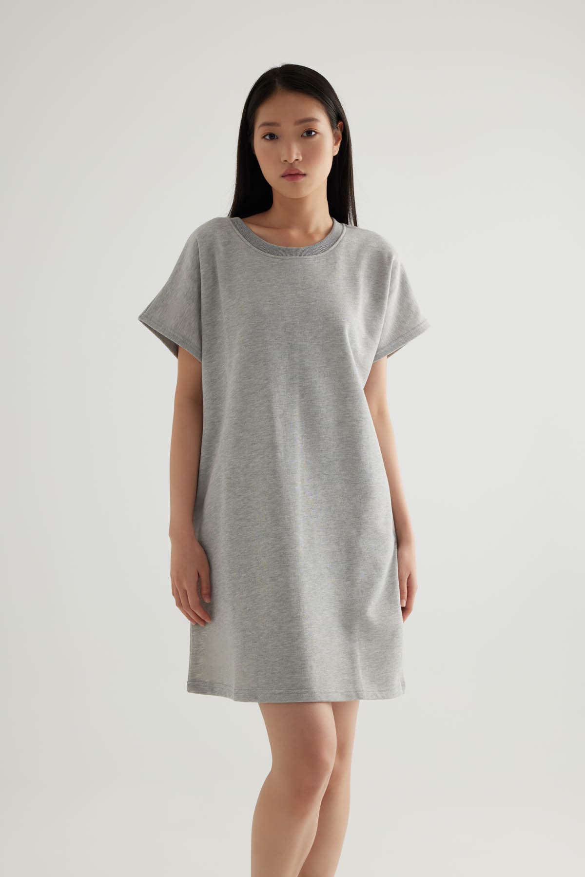 Women's Grey Cotton Dress — view 4